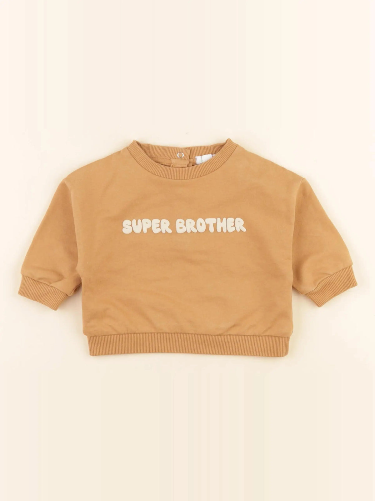 Vertbaudet - sweat marron - 6 mois