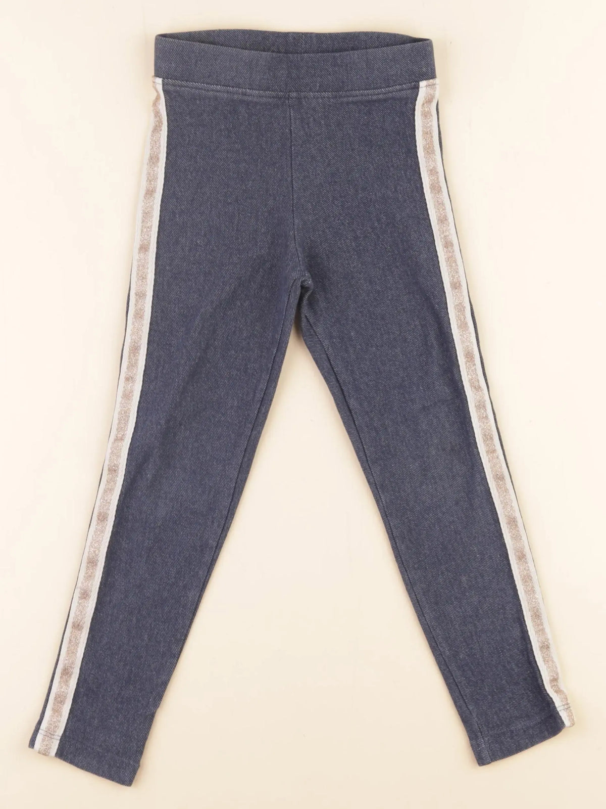 Monoprix - legging bleu - 4 ans