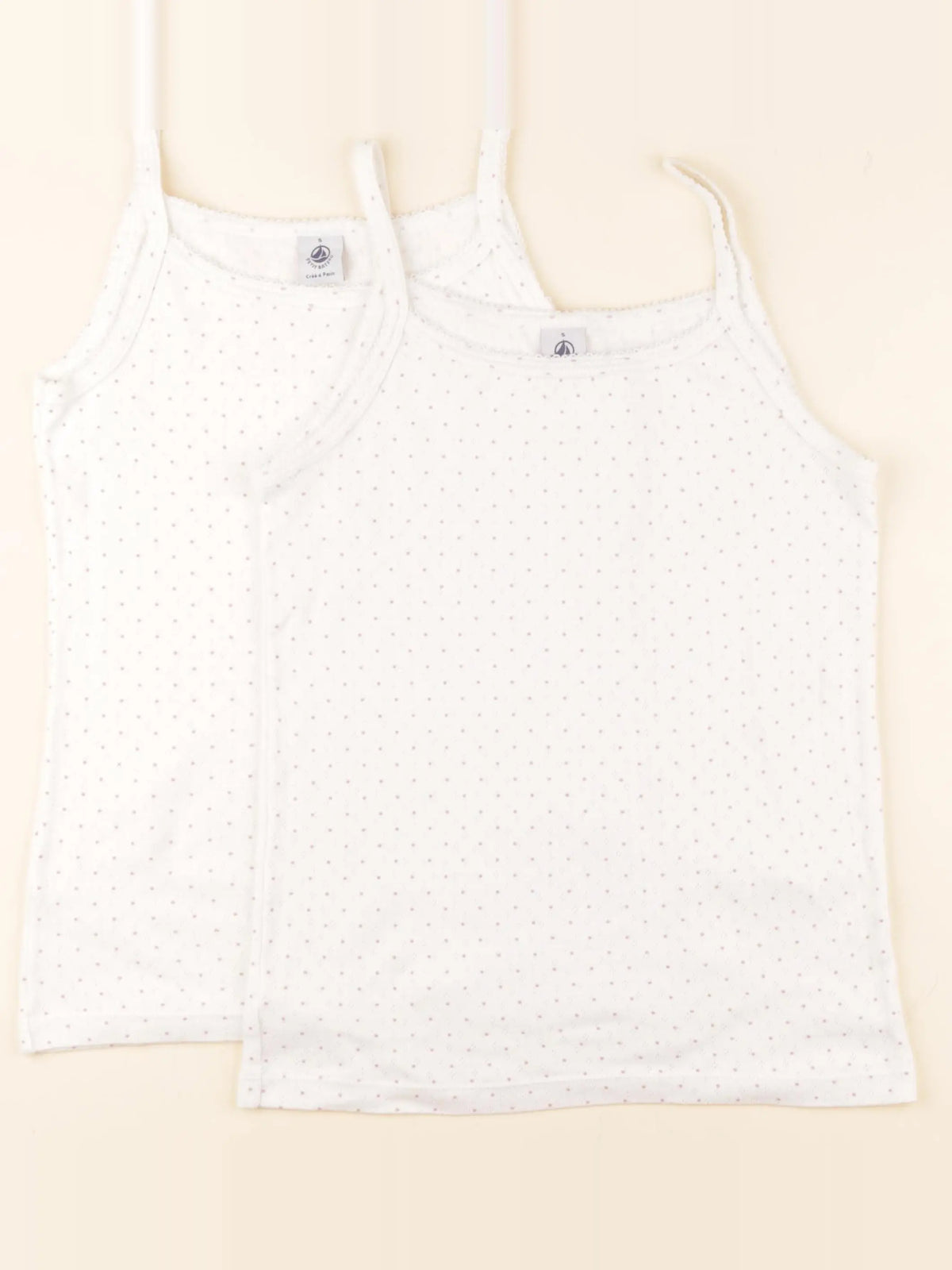 Petit Bateau - lot de 2 maillots de corps blanc - 16 ans