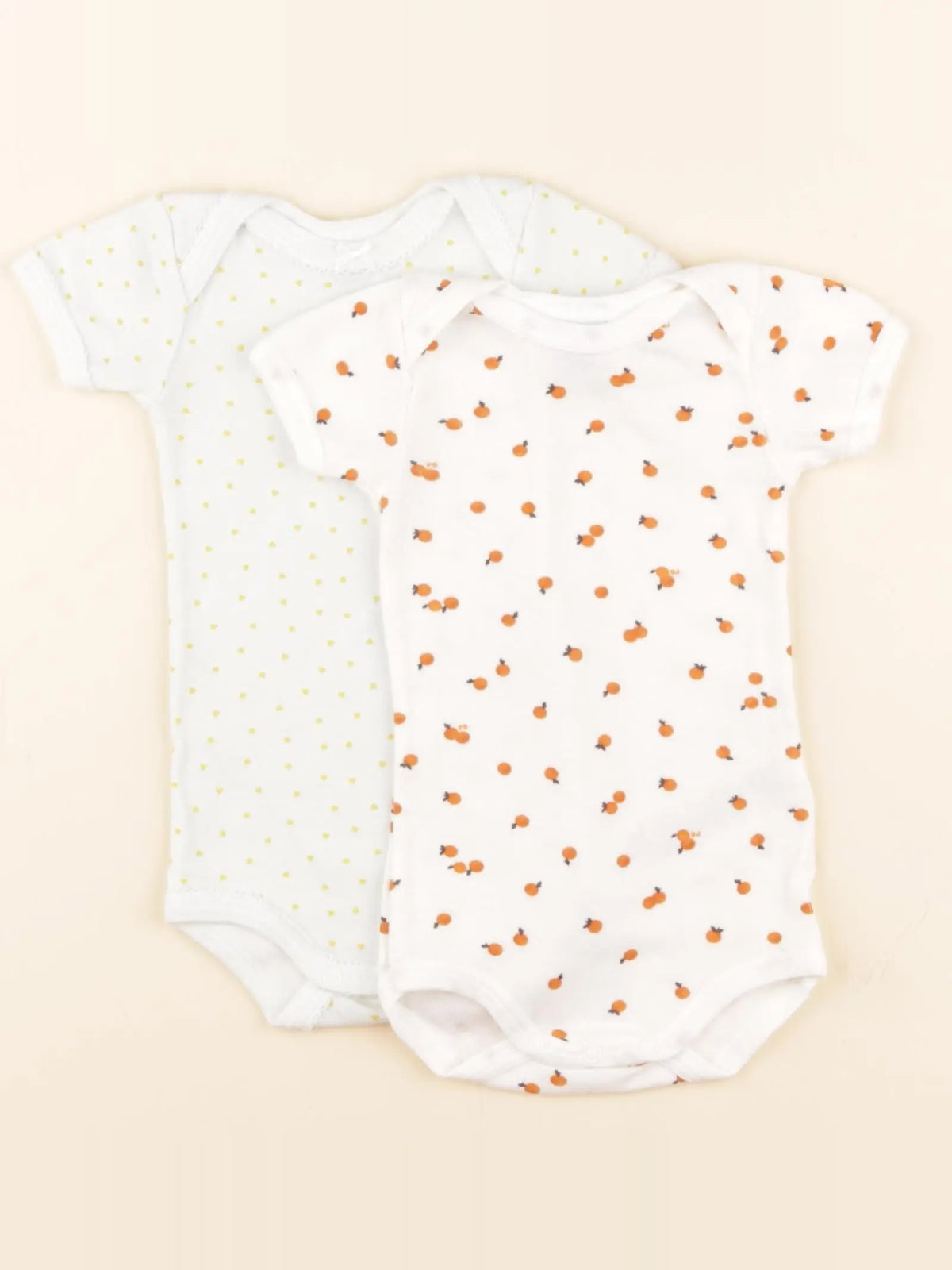 Petit Bateau - lot de 2 bodies en coton blanc - 3 mois