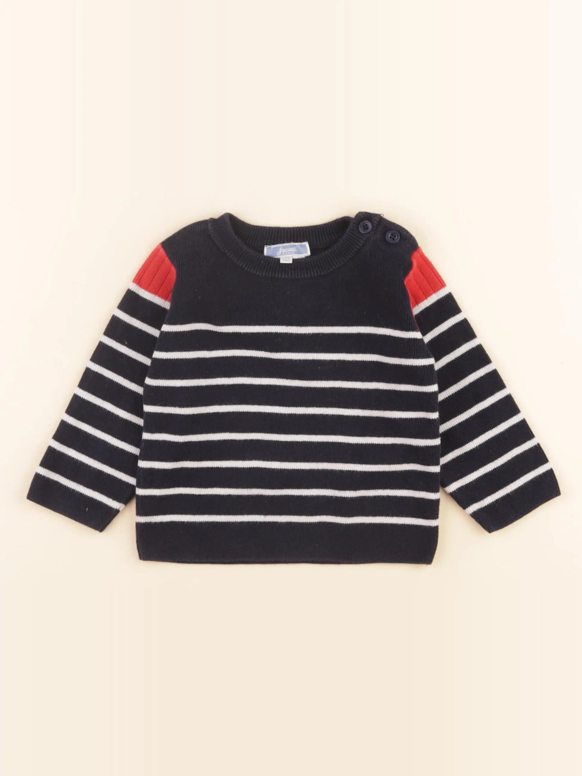 Jacadi - pull bleu - 12 mois