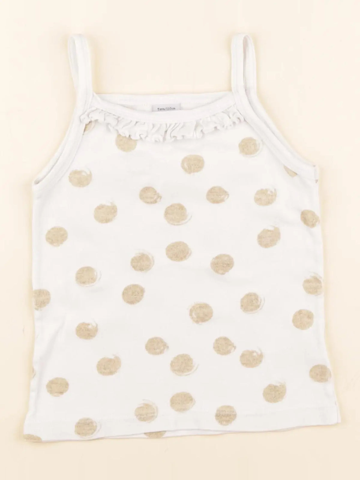 Petit Bateau - maillot de corps blanc, or - 5 ans