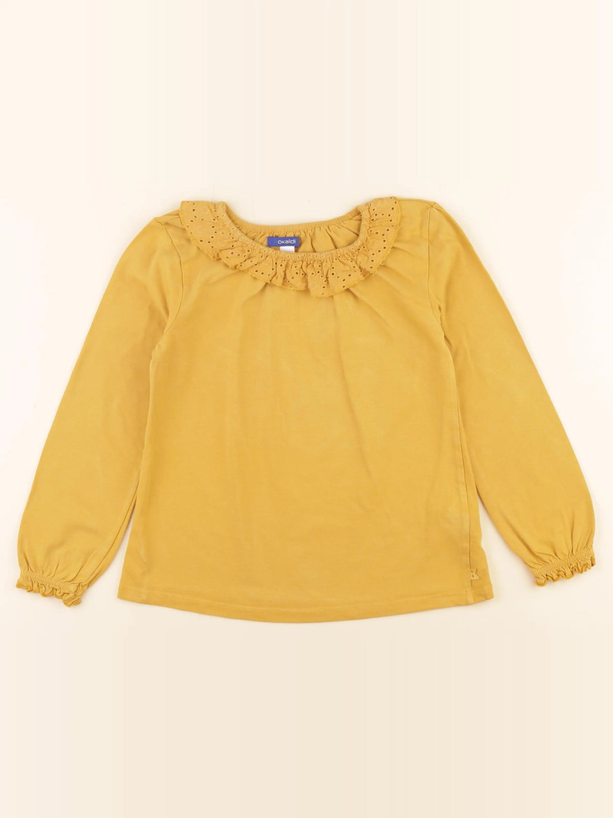 Okaidi - tee-shirt jaune - 8 ans