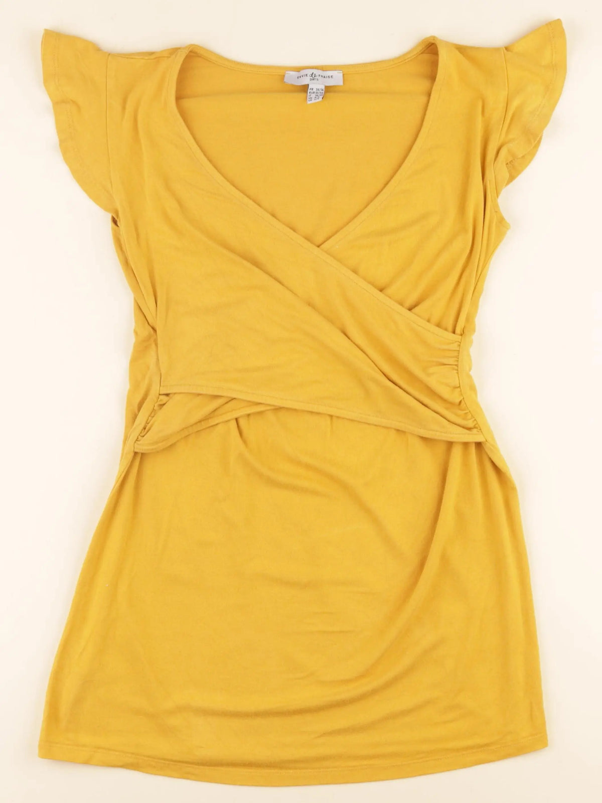 Envie de fraise - tee-shirt grossesse, allaitement jaune - 34 à 36