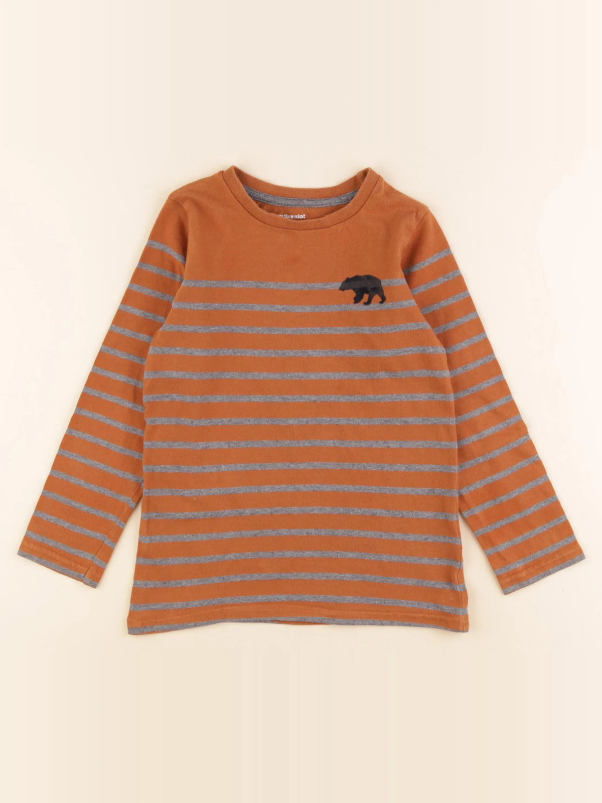 Vertbaudet - tee-shirt marron - 5 ans