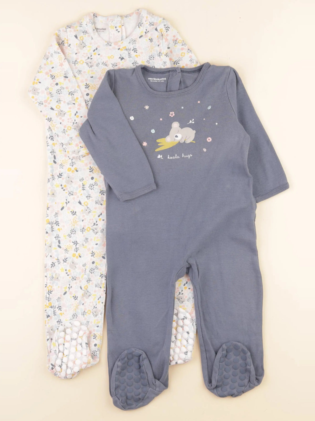 Vertbaudet - lot de 2 pyjamas coton multicolore - 18 mois