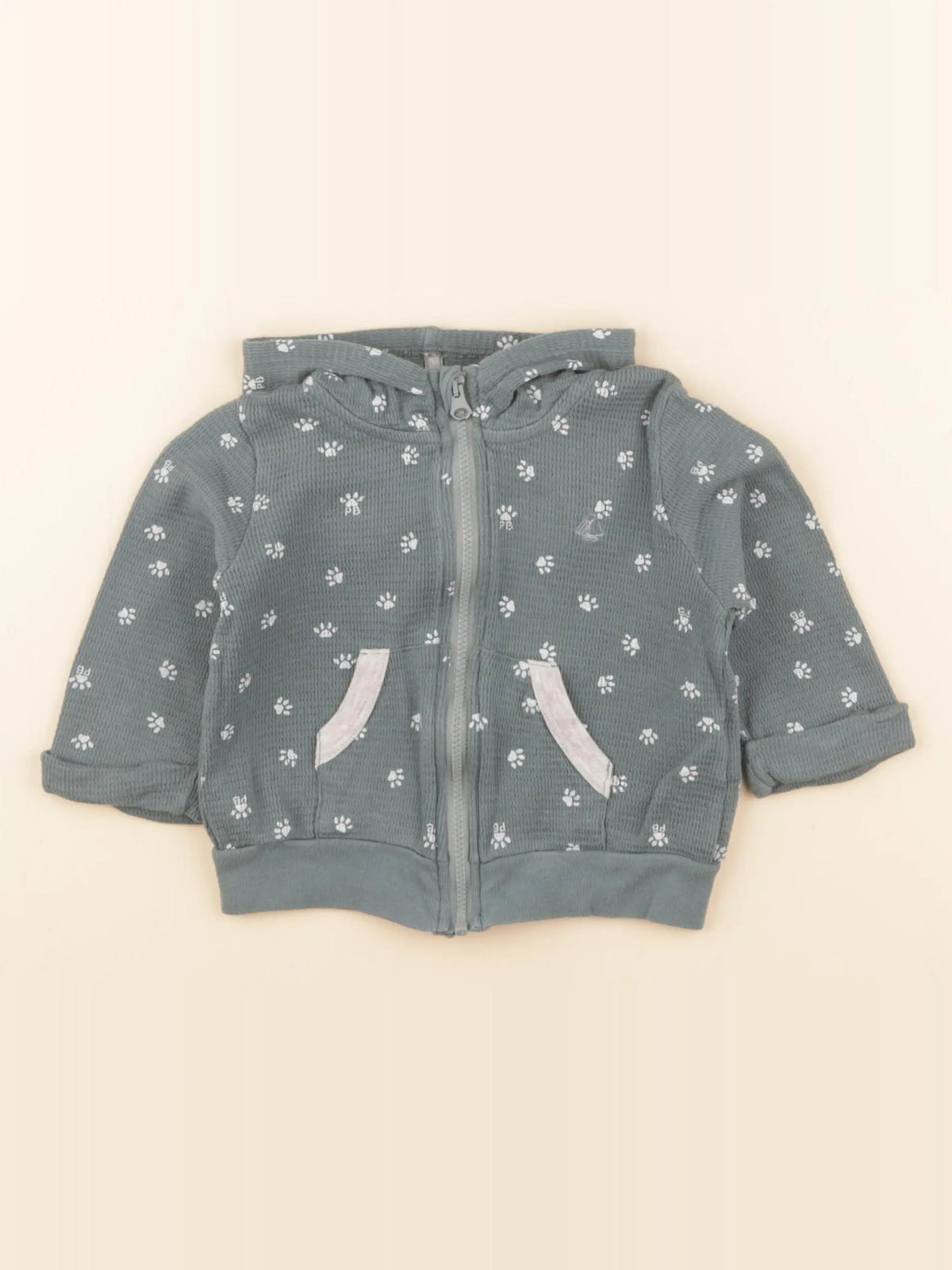 Petit Bateau - tee-shirt bleu - 12 mois