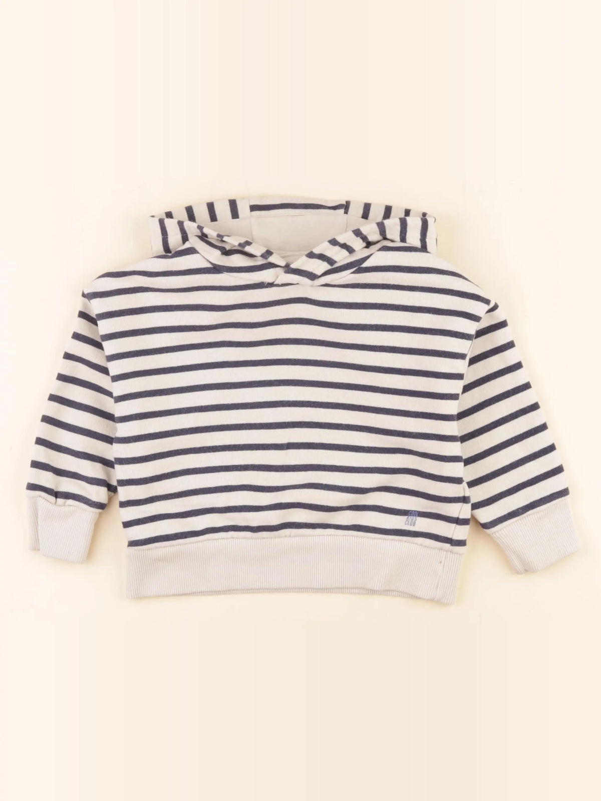 Vertbaudet - sweat bleu, marron - 4 ans