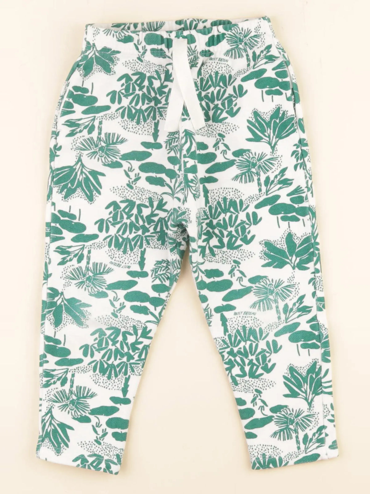 Petit Bateau - jogging vert, blanc - 36 mois