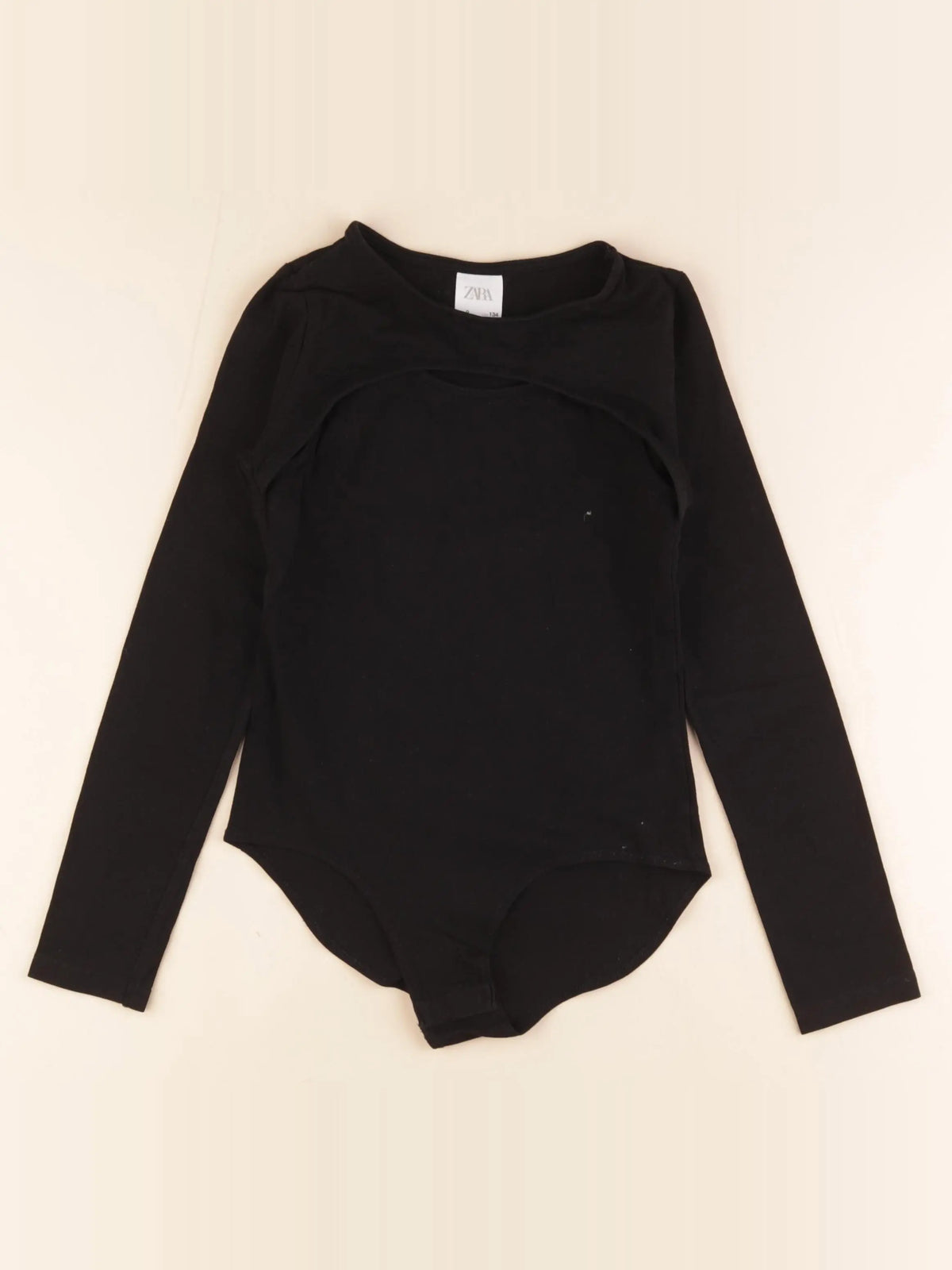 Zara - body tee-shirt noir - 9 ans