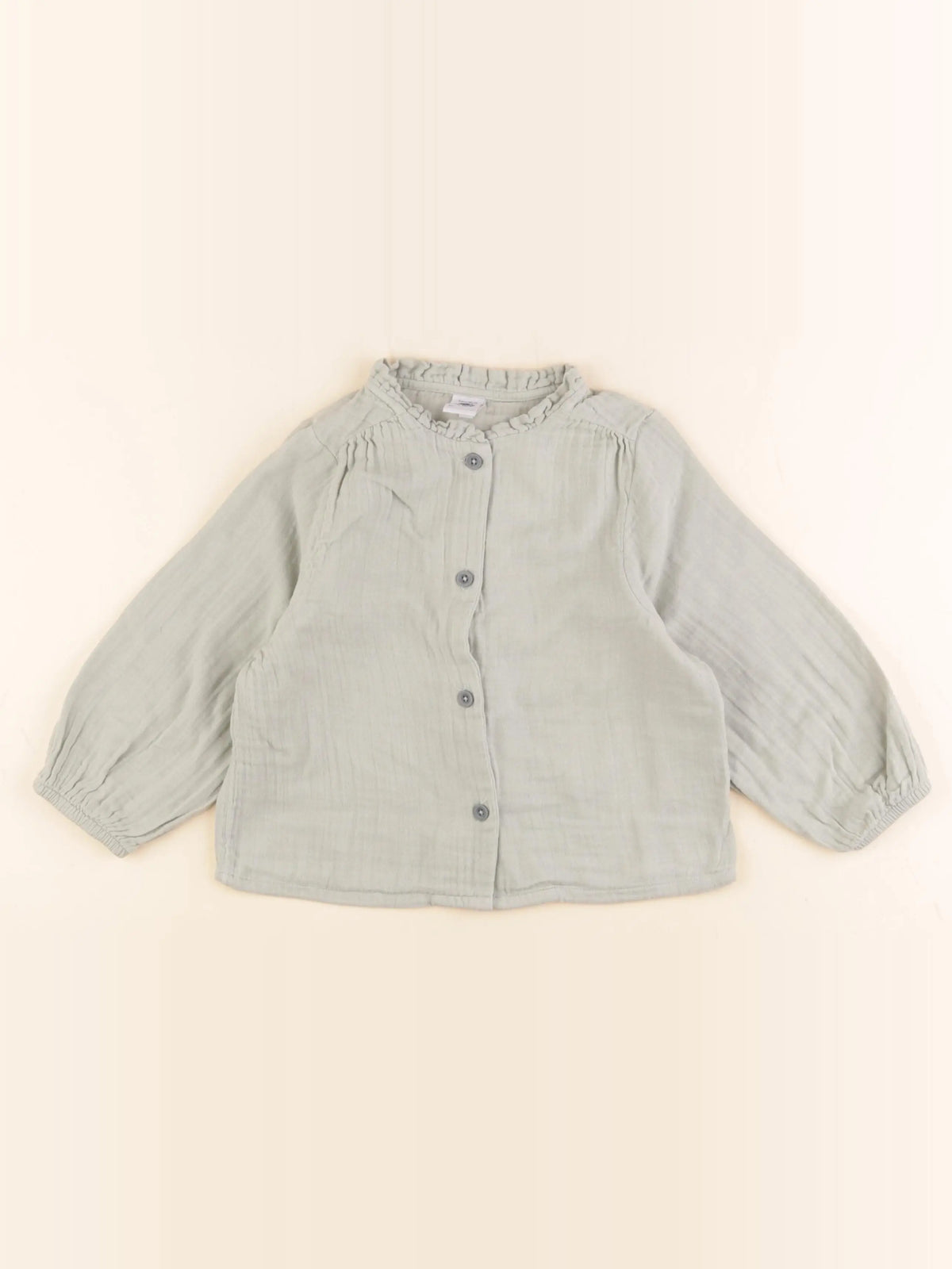 Petit Bateau - blouse vert - 3 ans