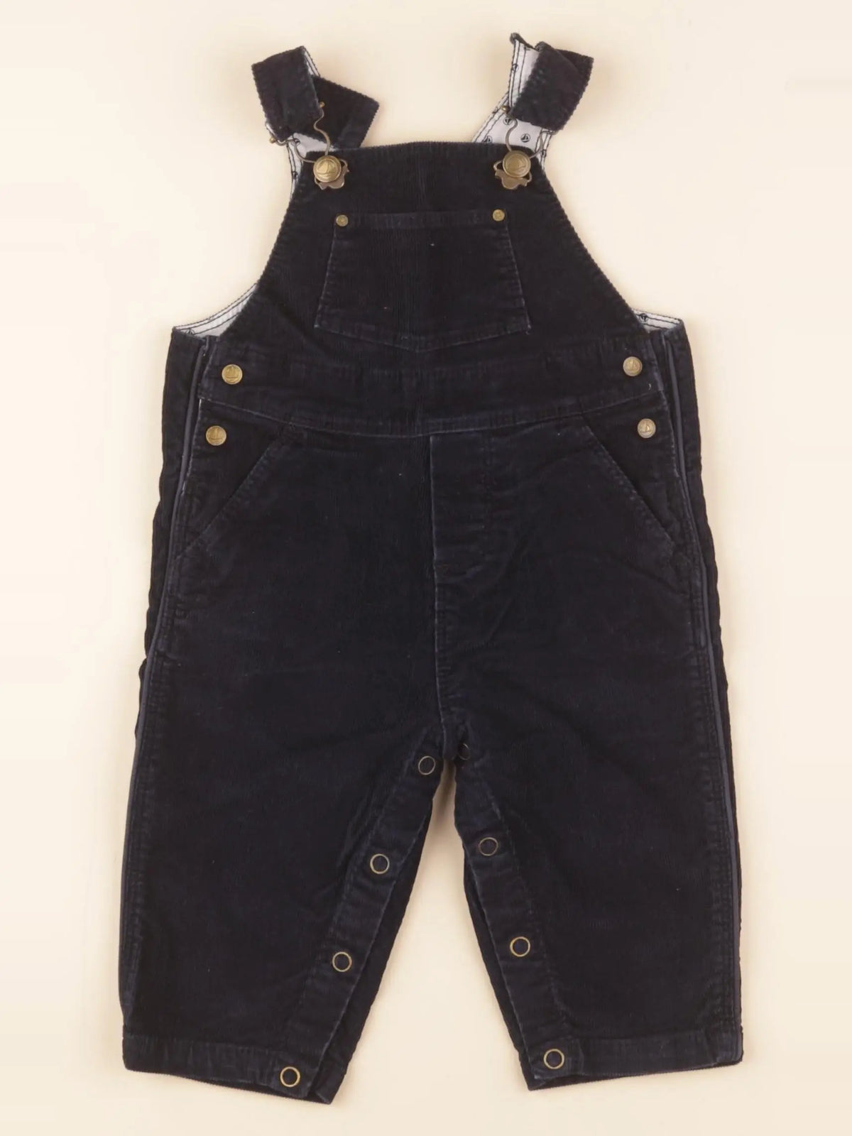 Petit Bateau - salopette bleu - 3 mois