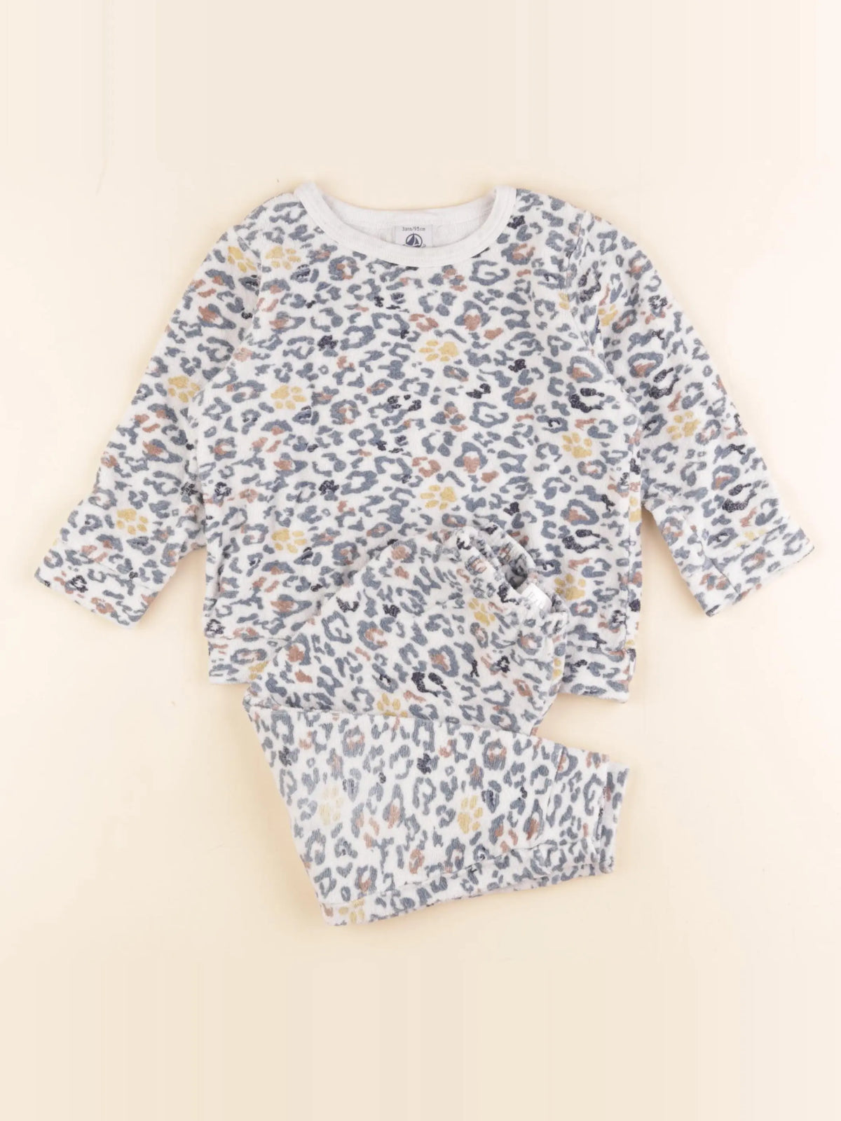 Petit Bateau - pyjama coton bleu - 3 ans