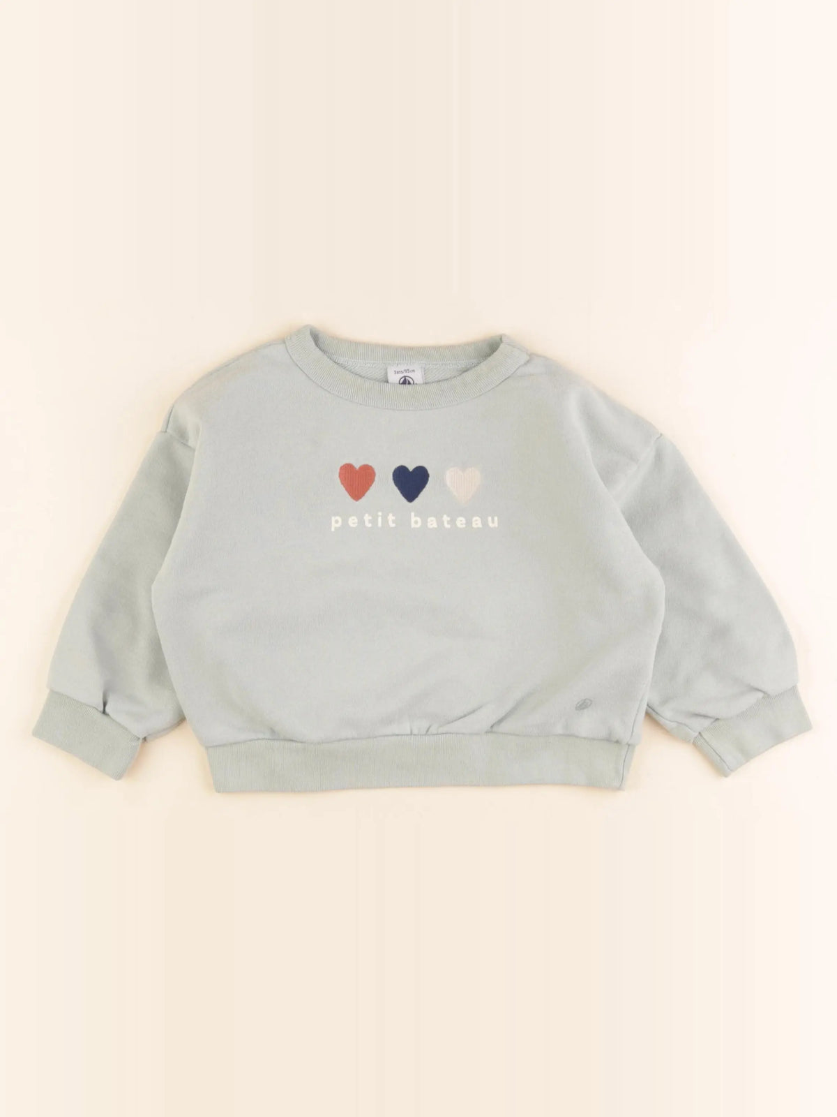 Petit Bateau - sweat vert - 3 ans