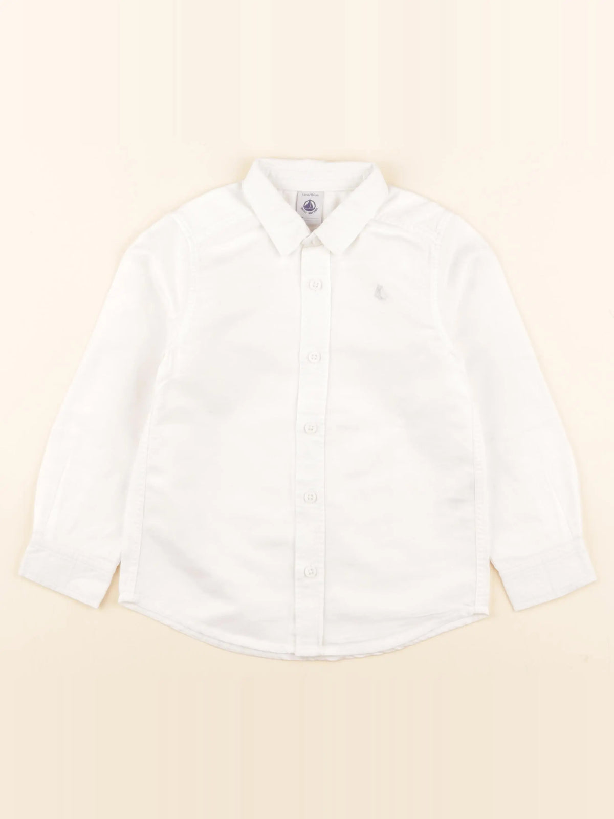 Petit Bateau - chemise blanc - 4 ans