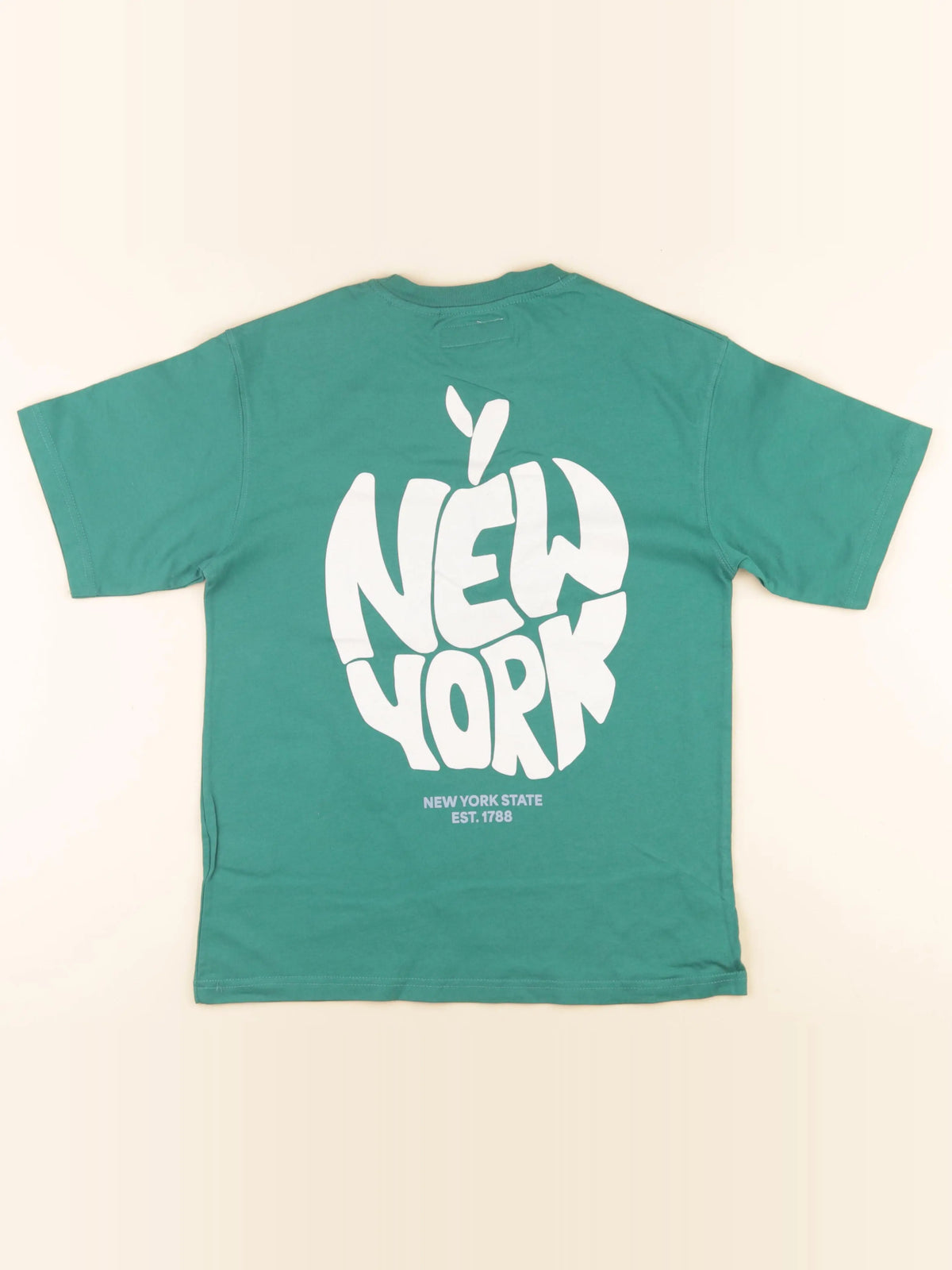 Zara - tee-shirt imprimé au dos vert - 11/12 ans