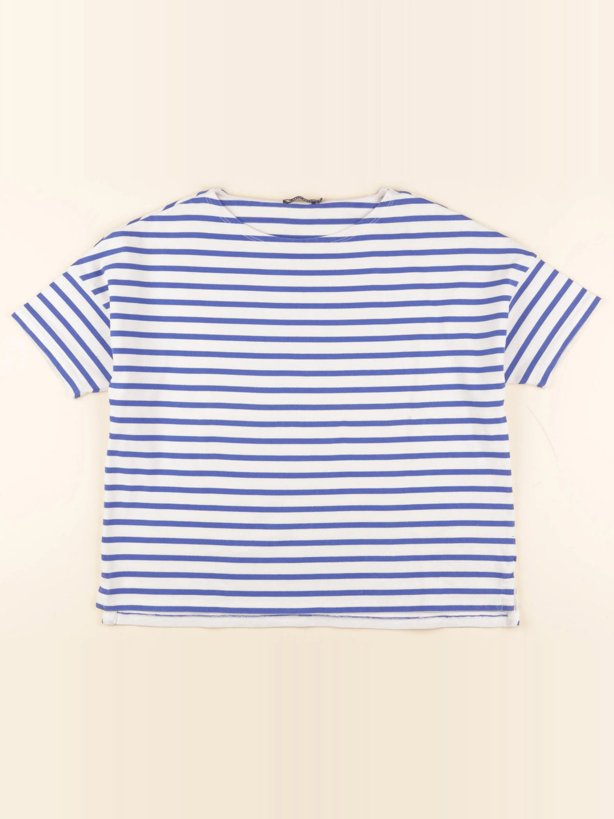 Petit Bateau - tee-shirt bleu, blanc - 16 ans