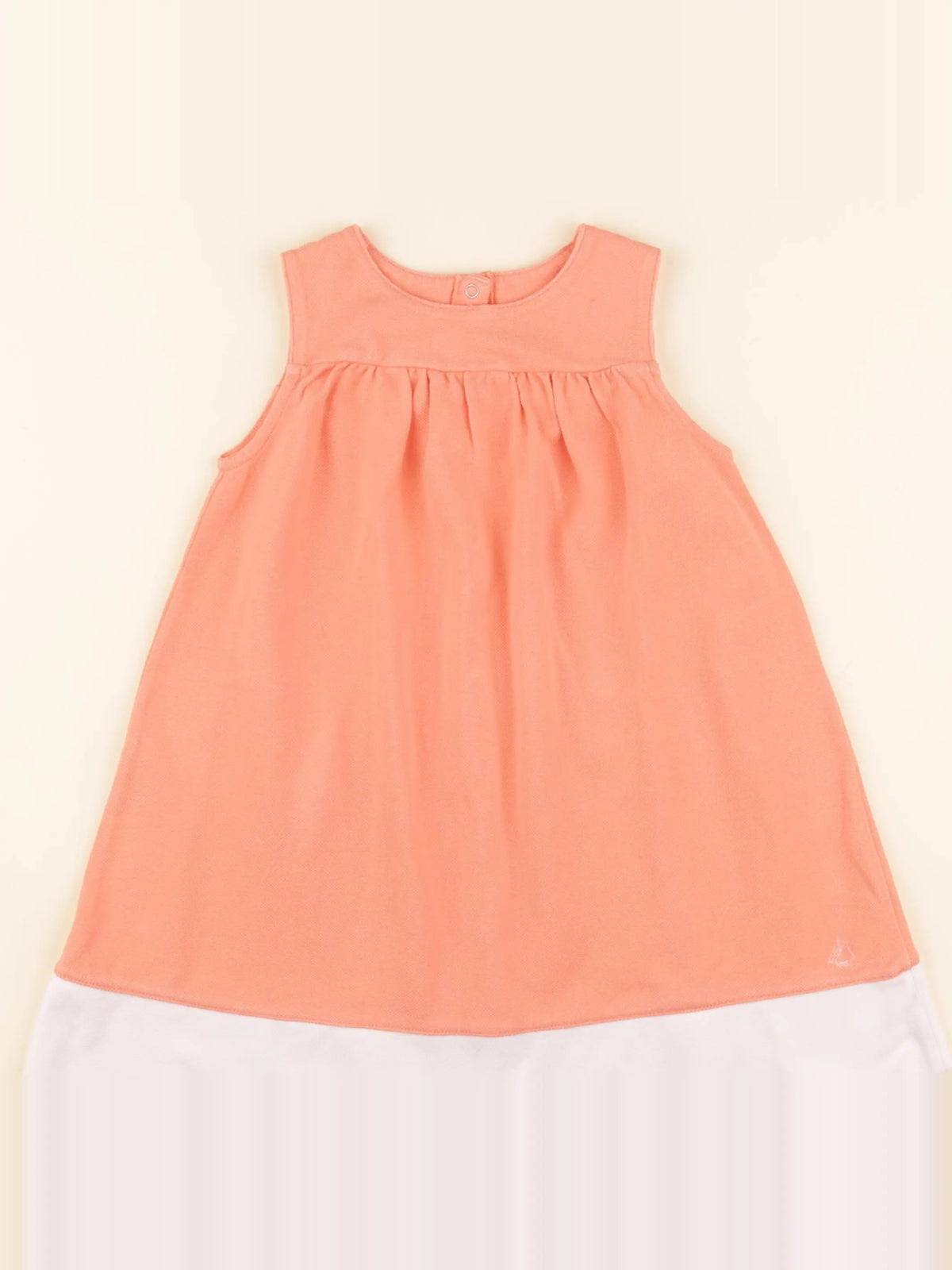 Petit Bateau - robe orange - 24 mois