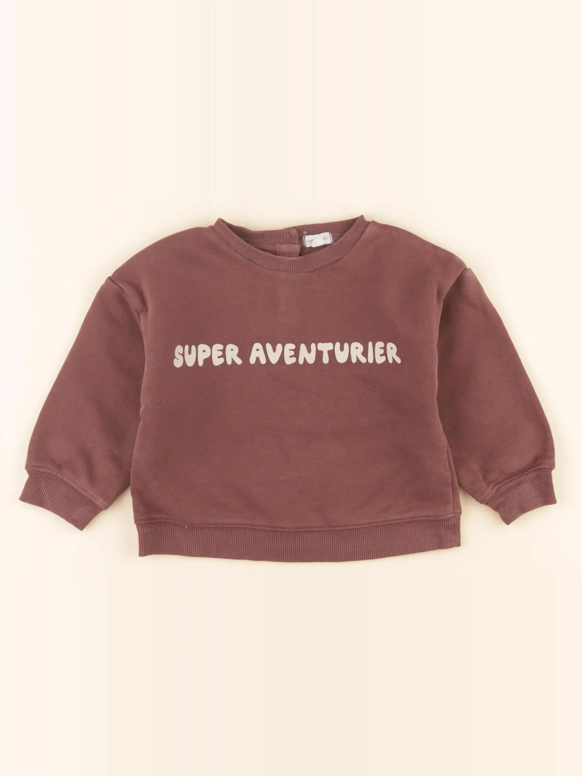 Vertbaudet - sweat marron - 2 ans