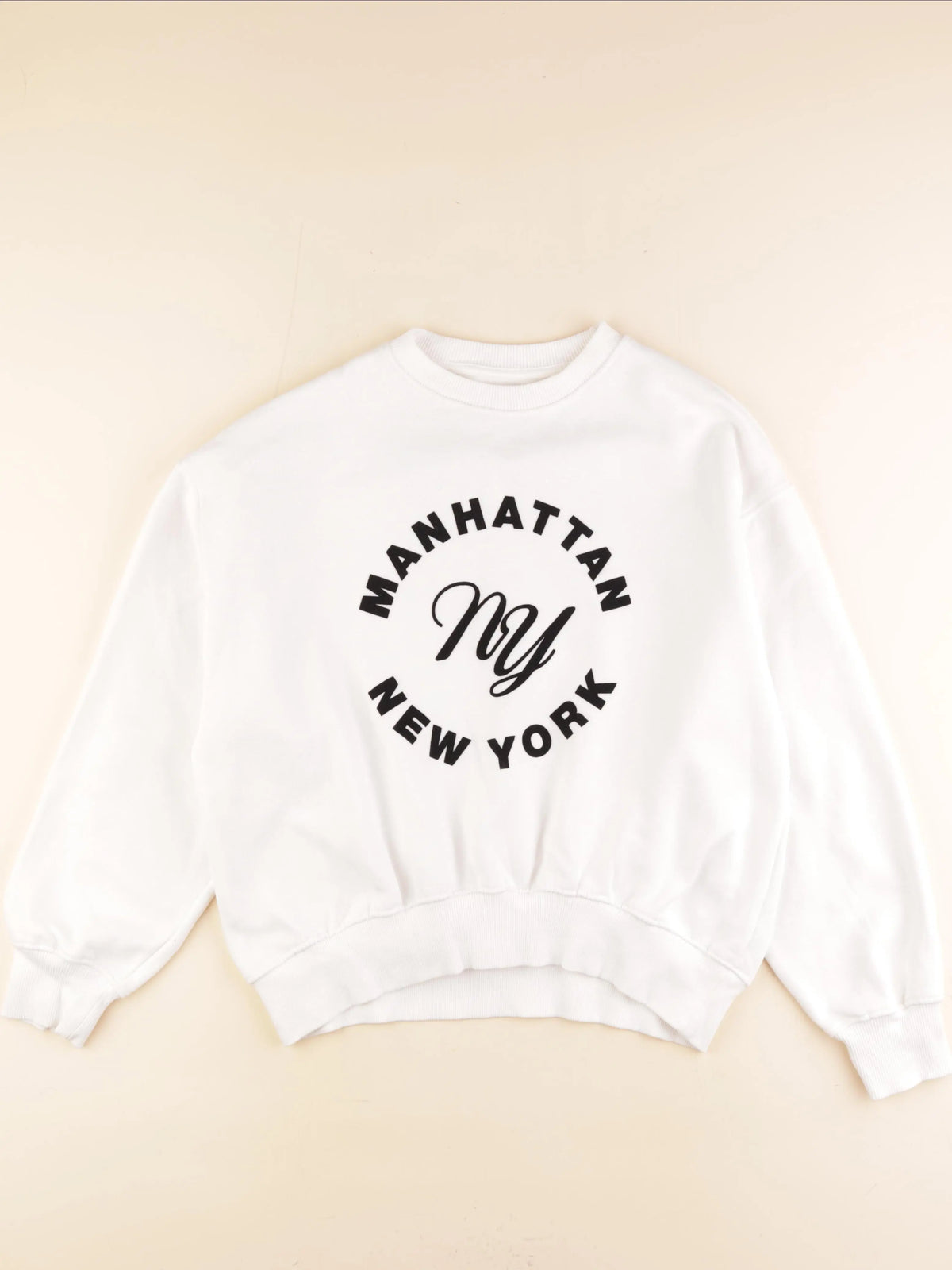 Zara - sweat imprimé au dos blanc - 12/13 ans