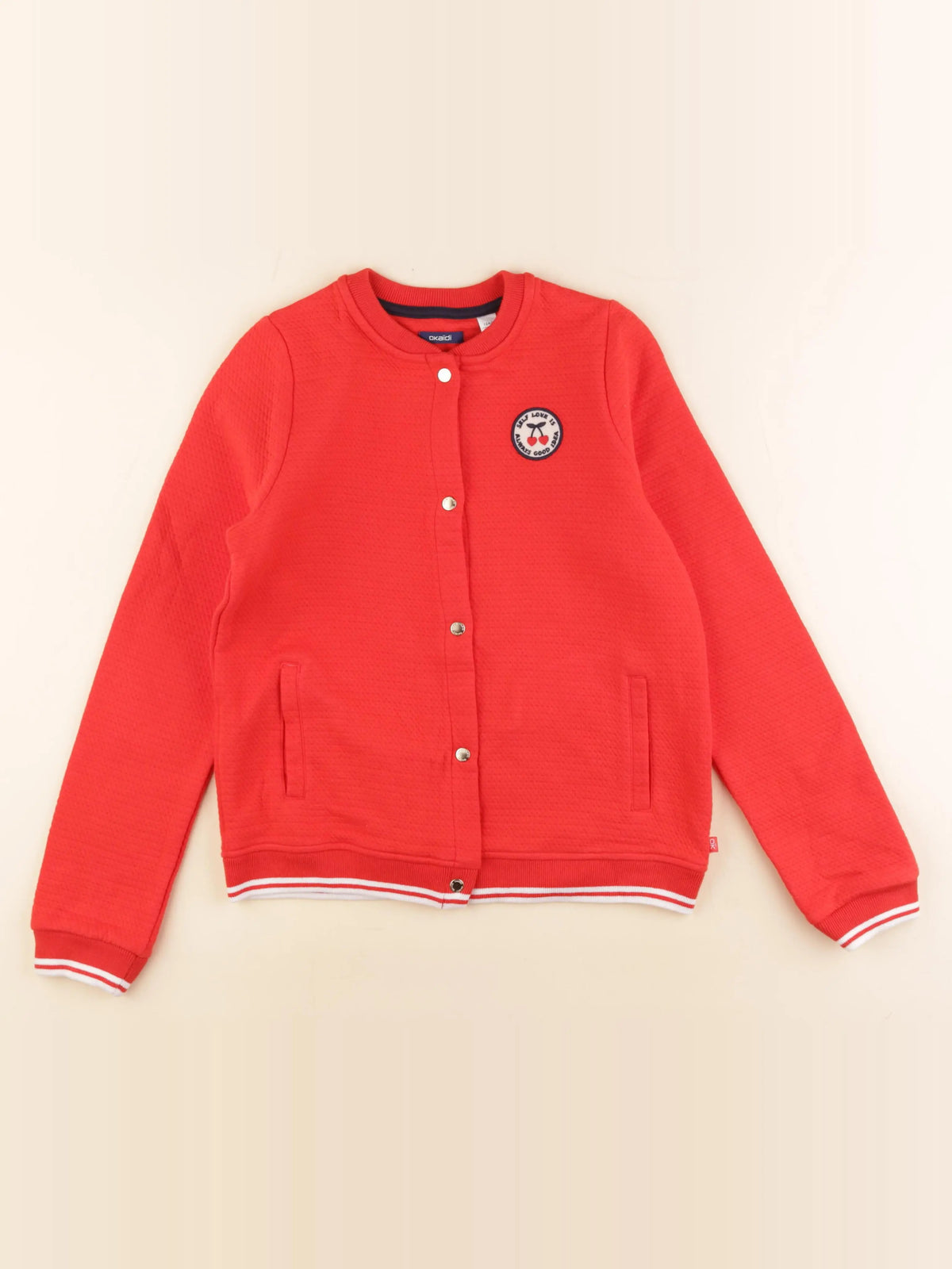Okaidi - sweat rouge - 12 ans