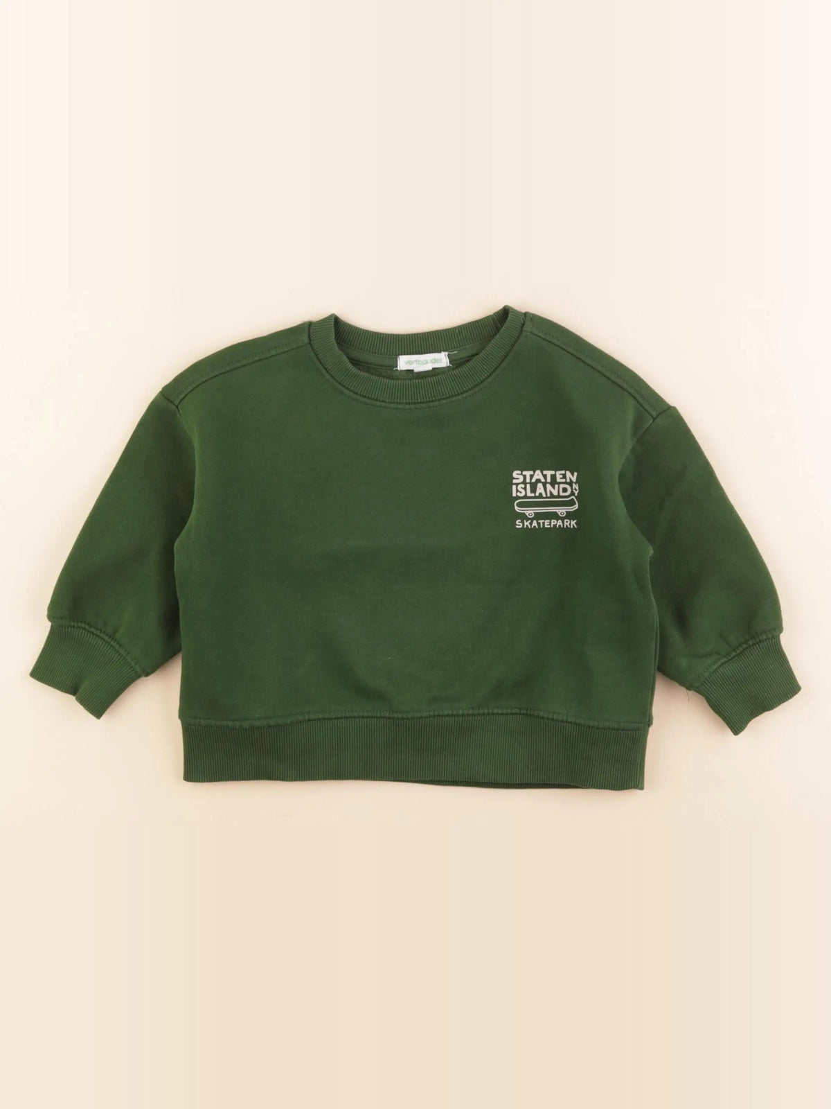Vertbaudet - sweat vert - 2 ans