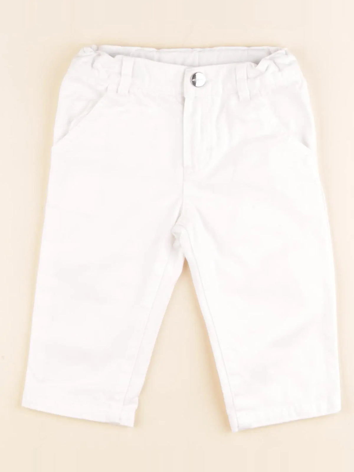 Jacadi - pantalon blanc - 12 mois