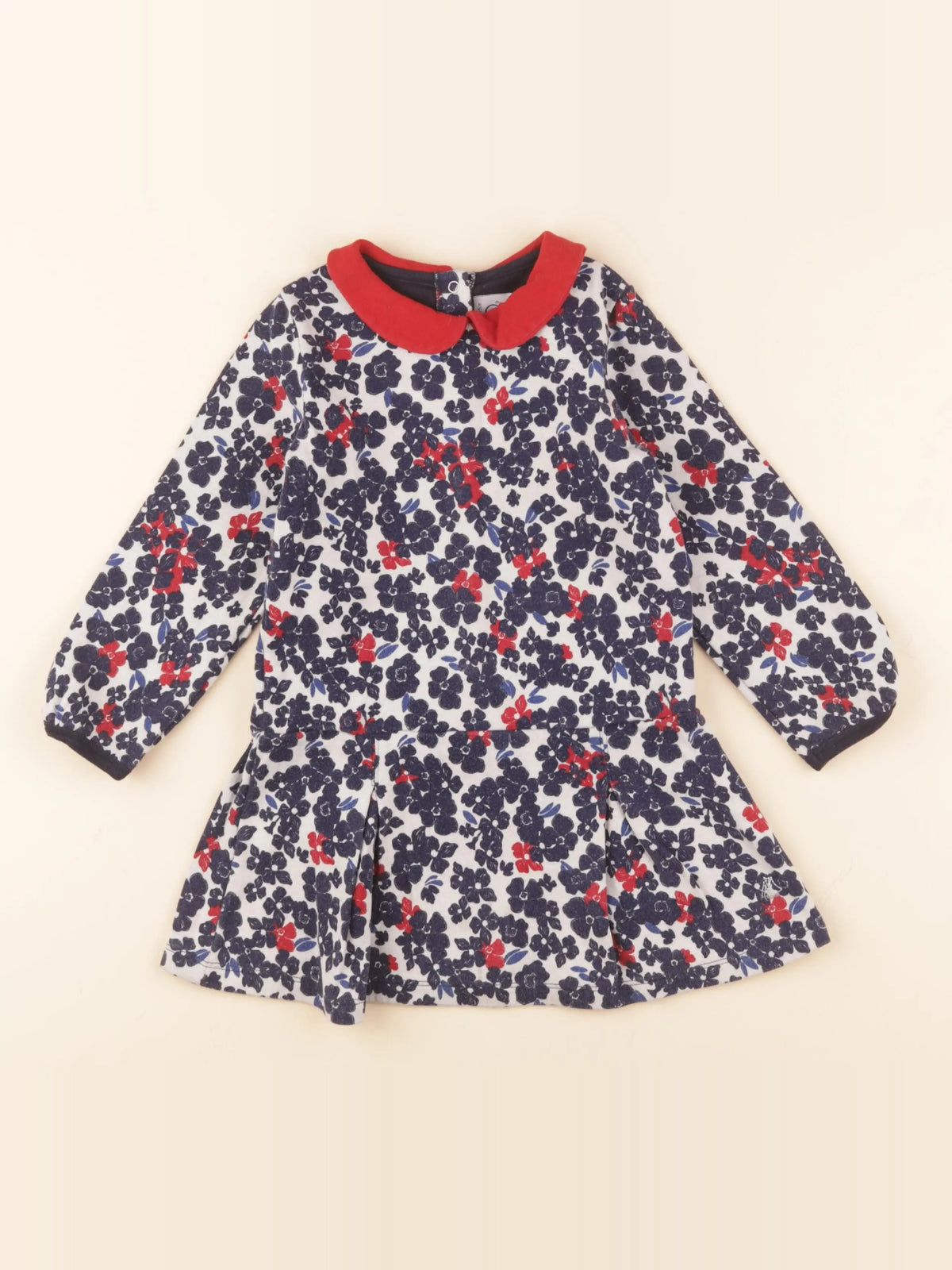 Petit Bateau - robe bleu - 36 mois