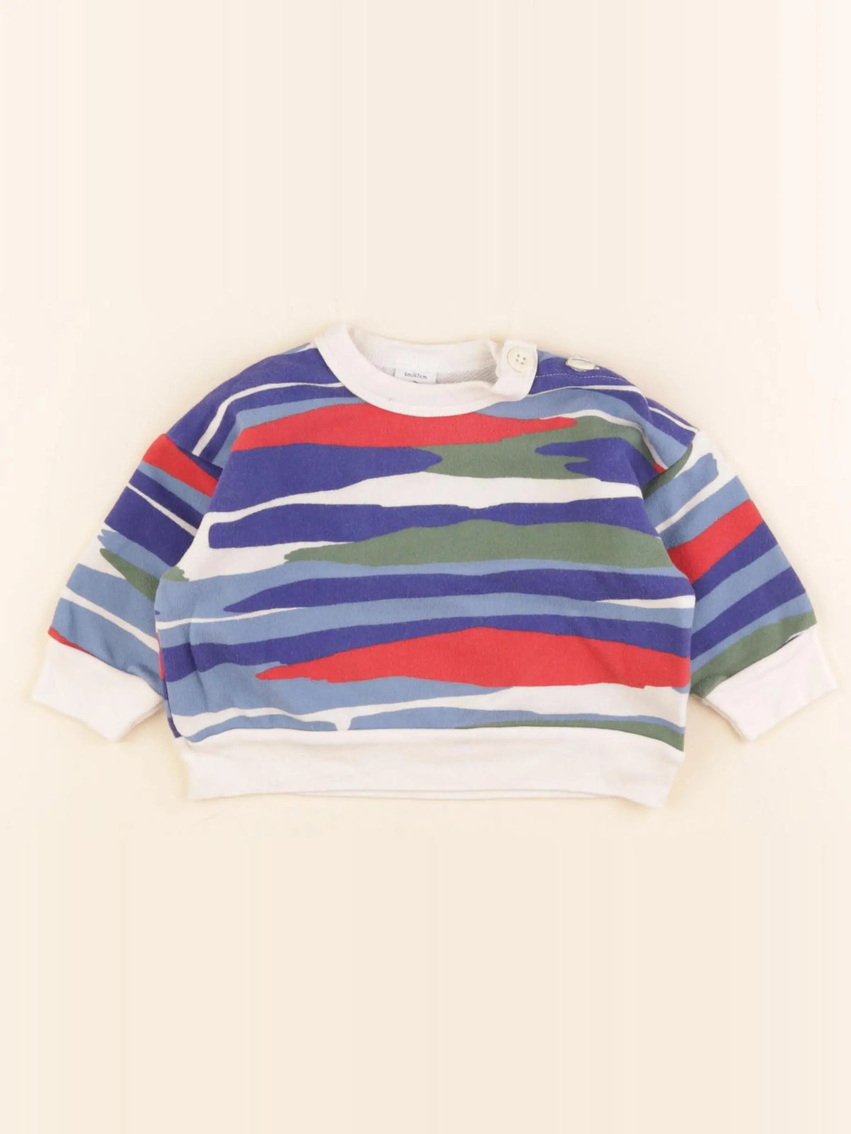 Petit Bateau - sweat multicolore - 6 mois