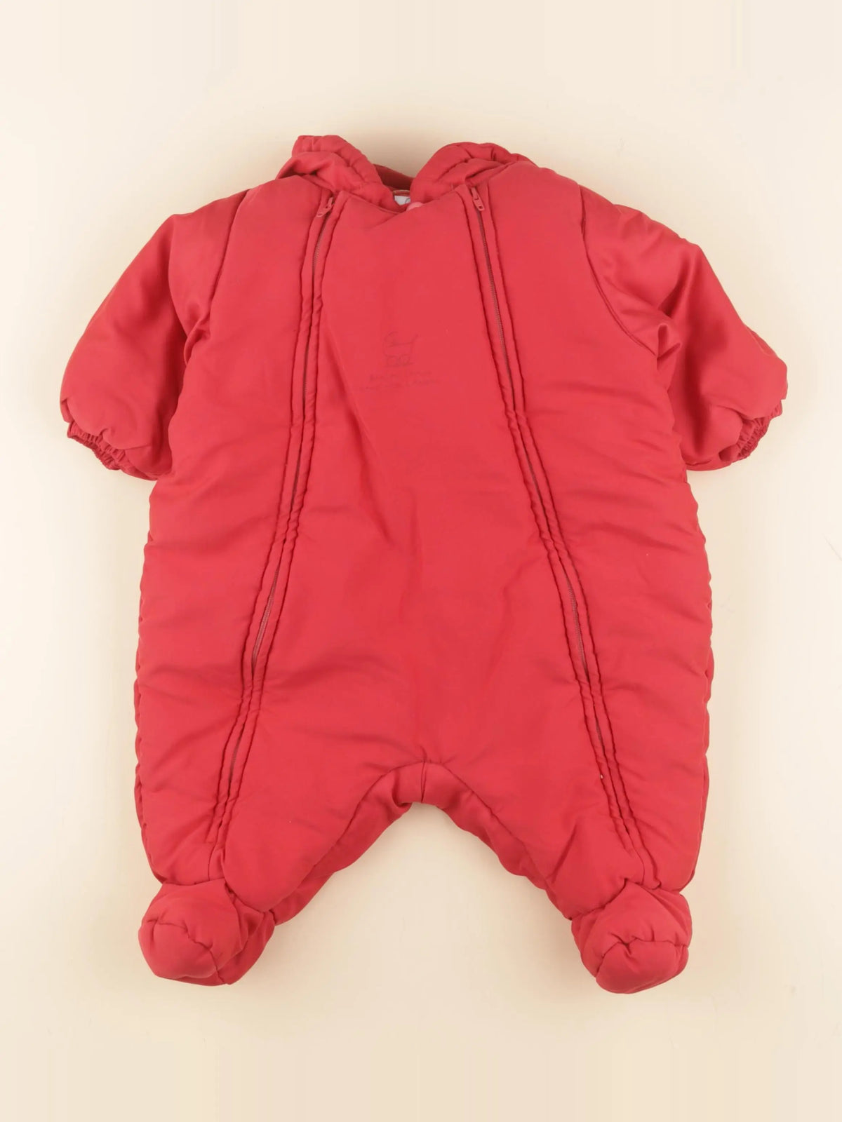 Petit Bateau - combi-pilote rouge - 6 mois