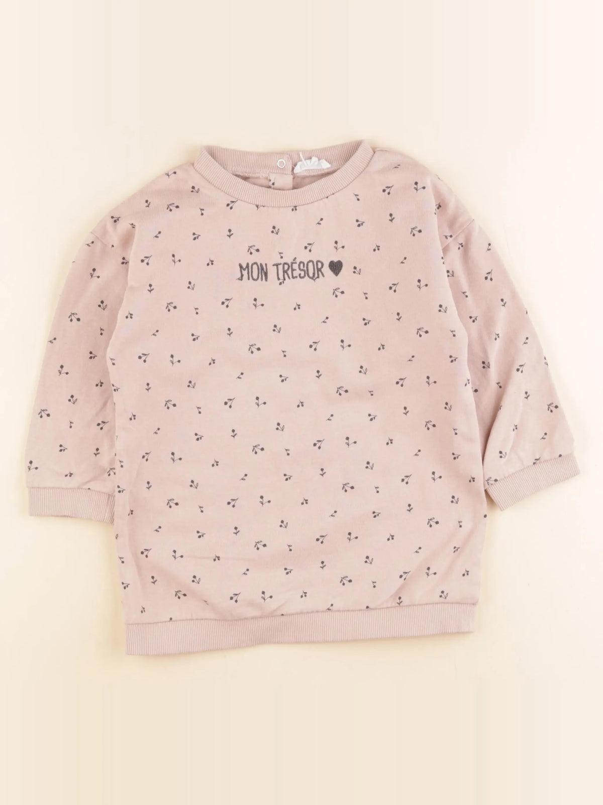 Vertbaudet - sweat rose - 36 mois