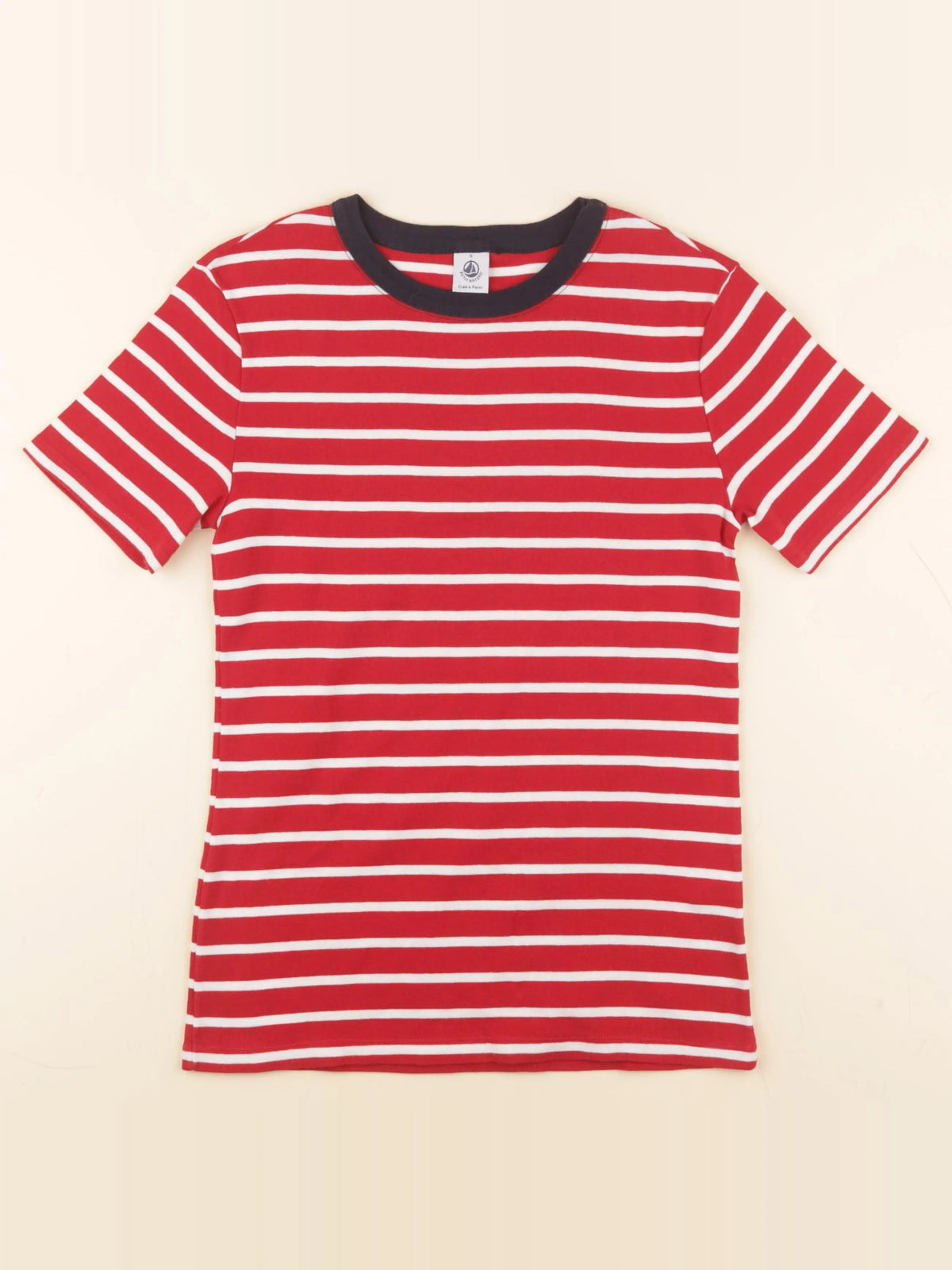 Petit Bateau - tee-shirt rouge - 16 ans