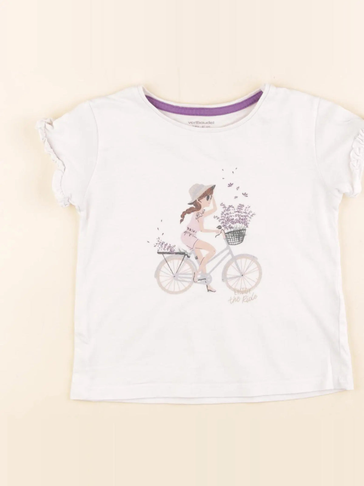 Vertbaudet - tee-shirt blanc - 3 ans