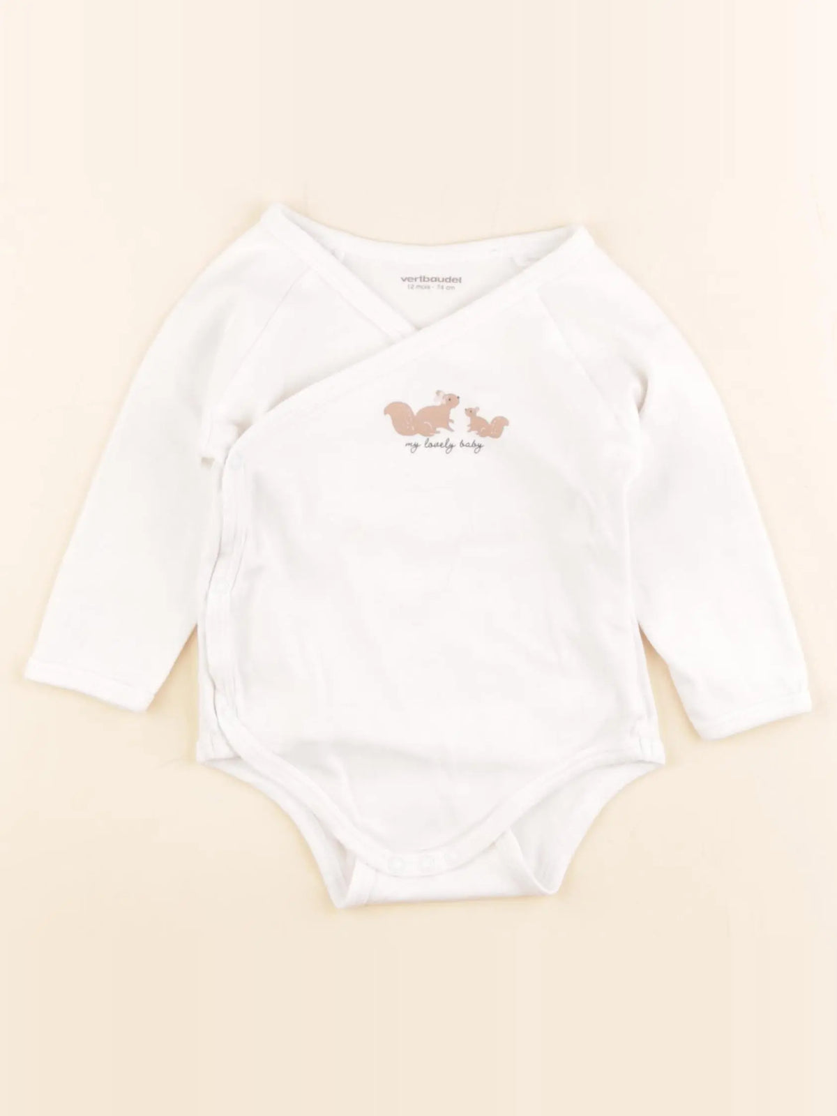 Vertbaudet - body blanc - 12 mois