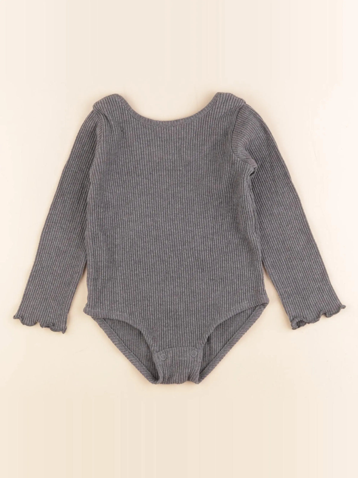 Zara - body gris - 2/3 ans