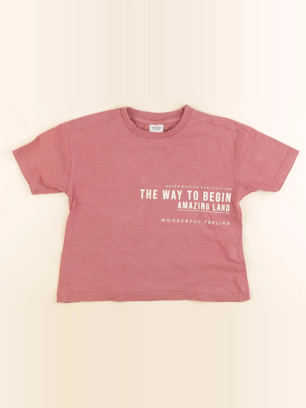 Tape à l'oeil - tee-shirt imprimé au dos rose - 4 ans