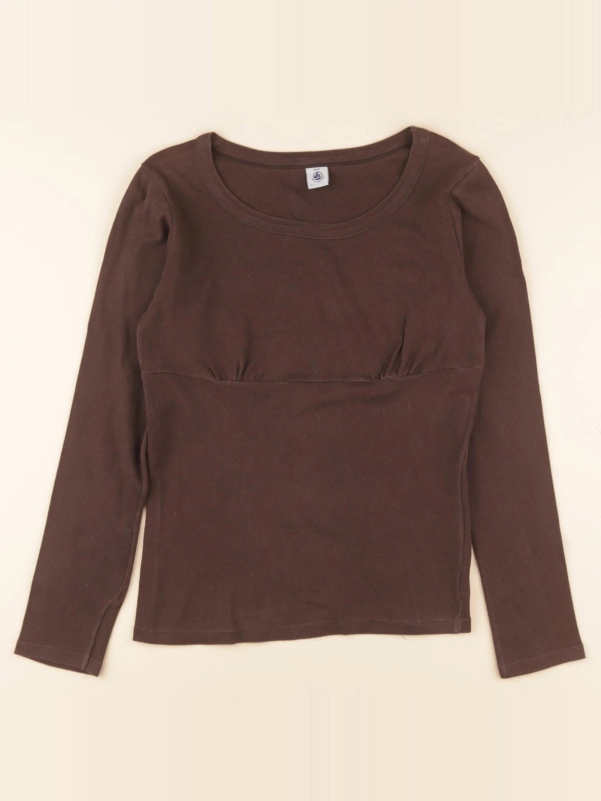 Petit Bateau - maillot de corps marron - 16 ans