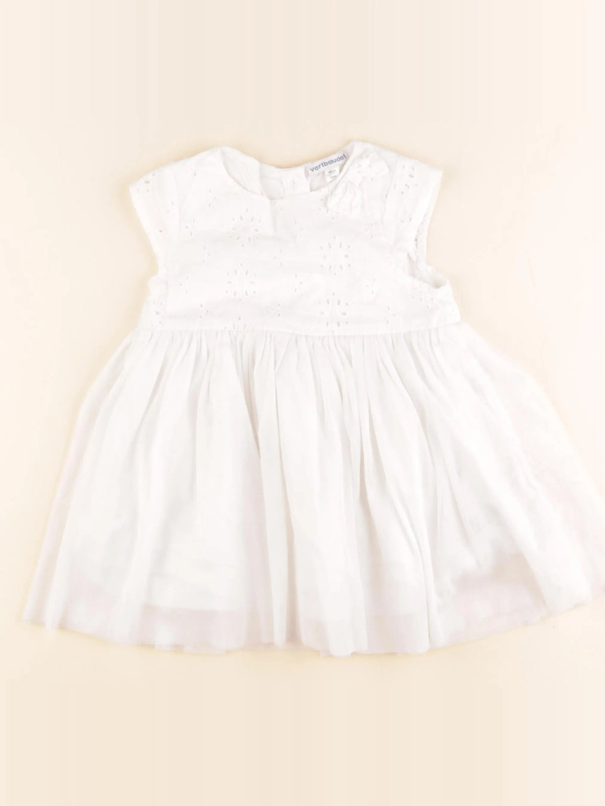 Vertbaudet - robe blanc - 2 ans