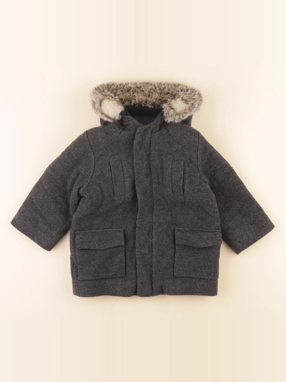 Jacadi - manteau gris - 24 mois