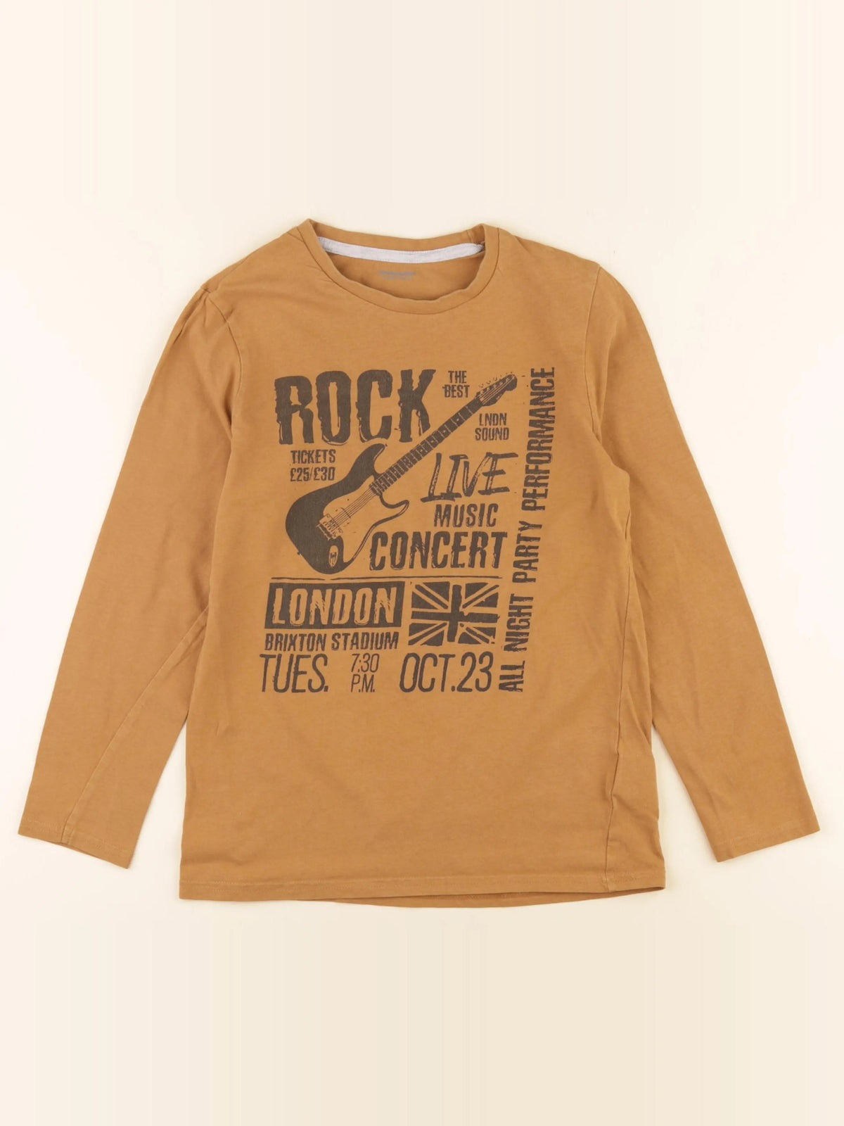 Vertbaudet - tee-shirt marron - 12 ans