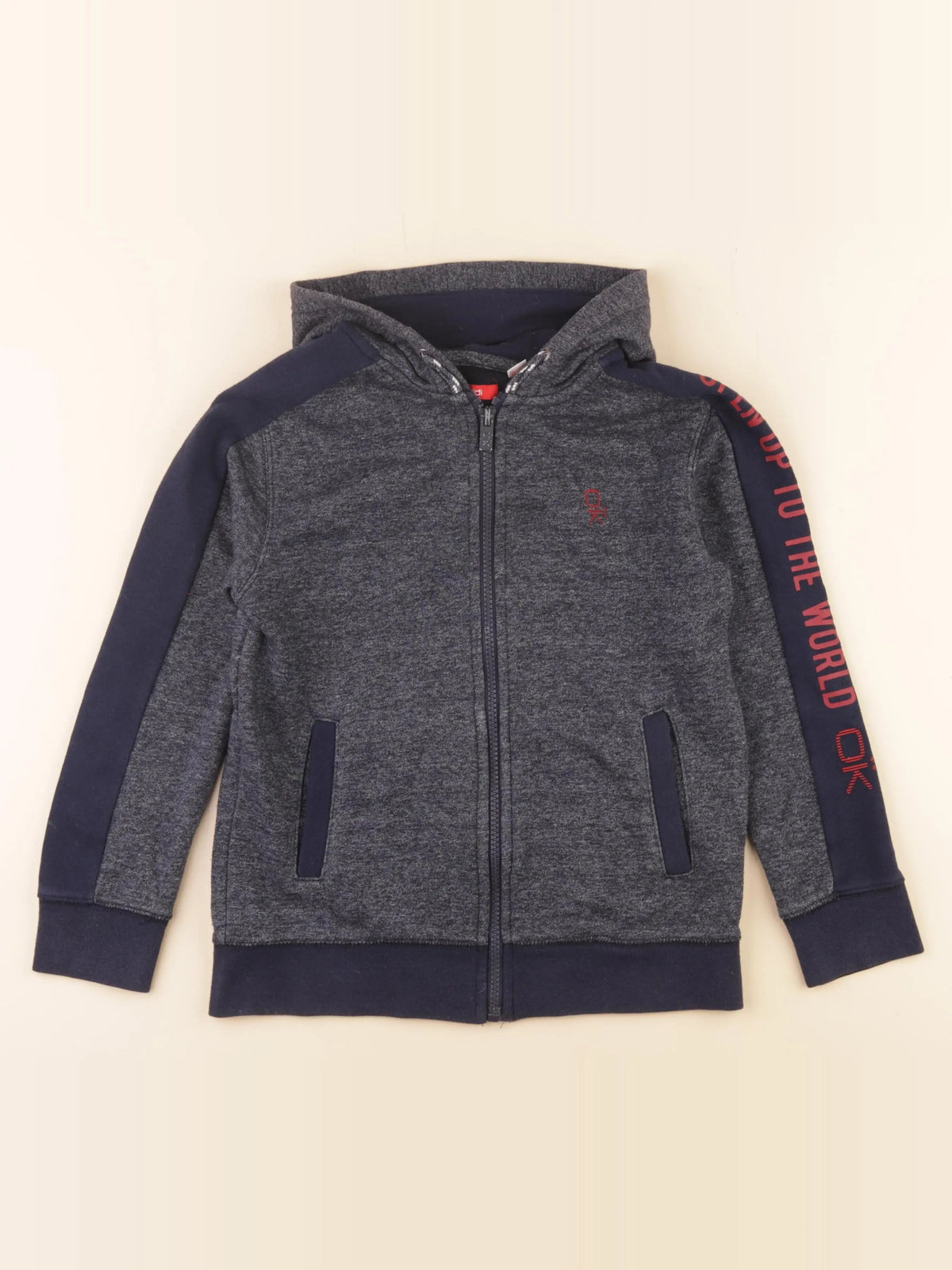 Okaidi - sweat gris - 8 ans