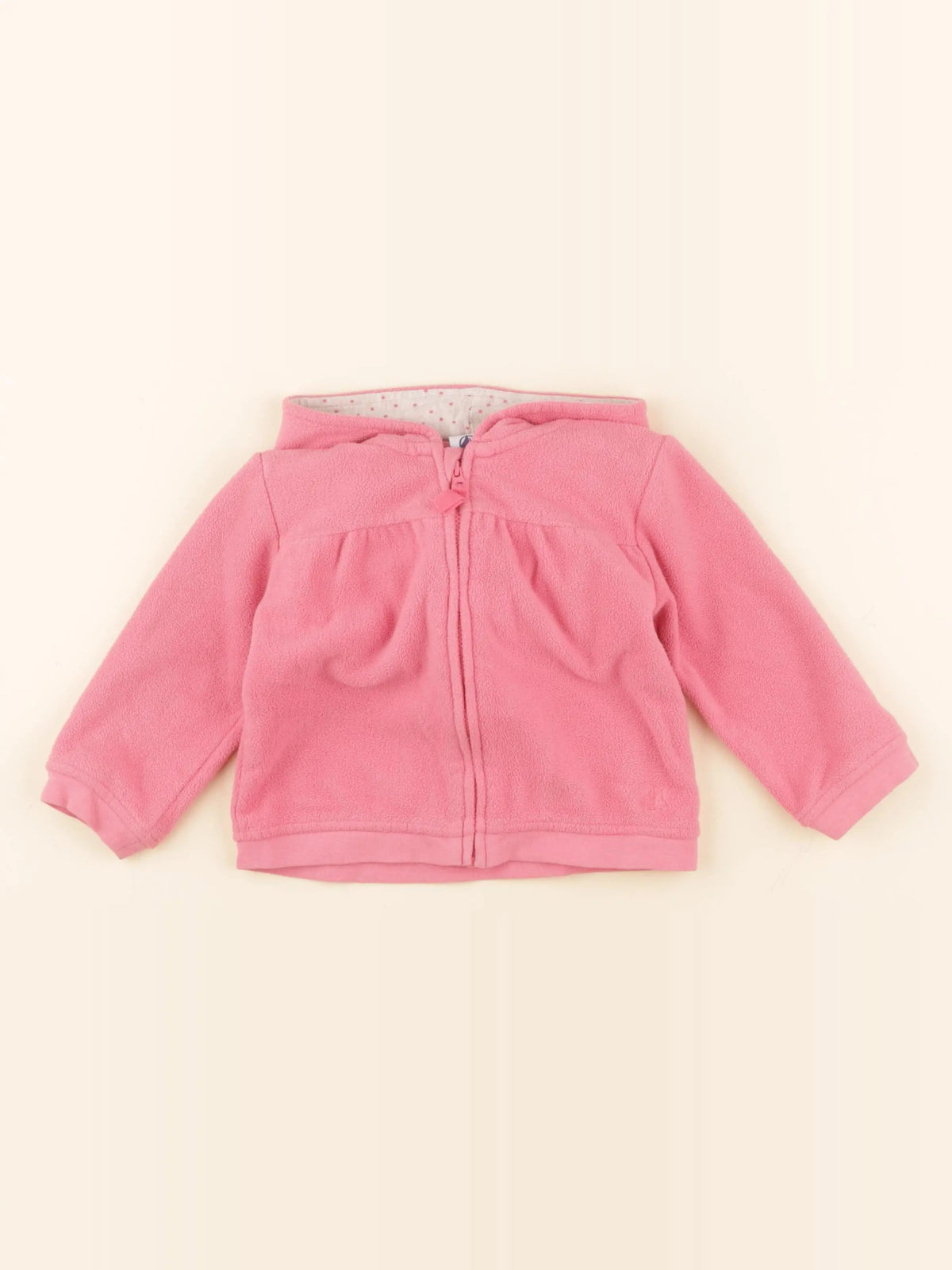 Petit Bateau - polaire rose - 18 mois