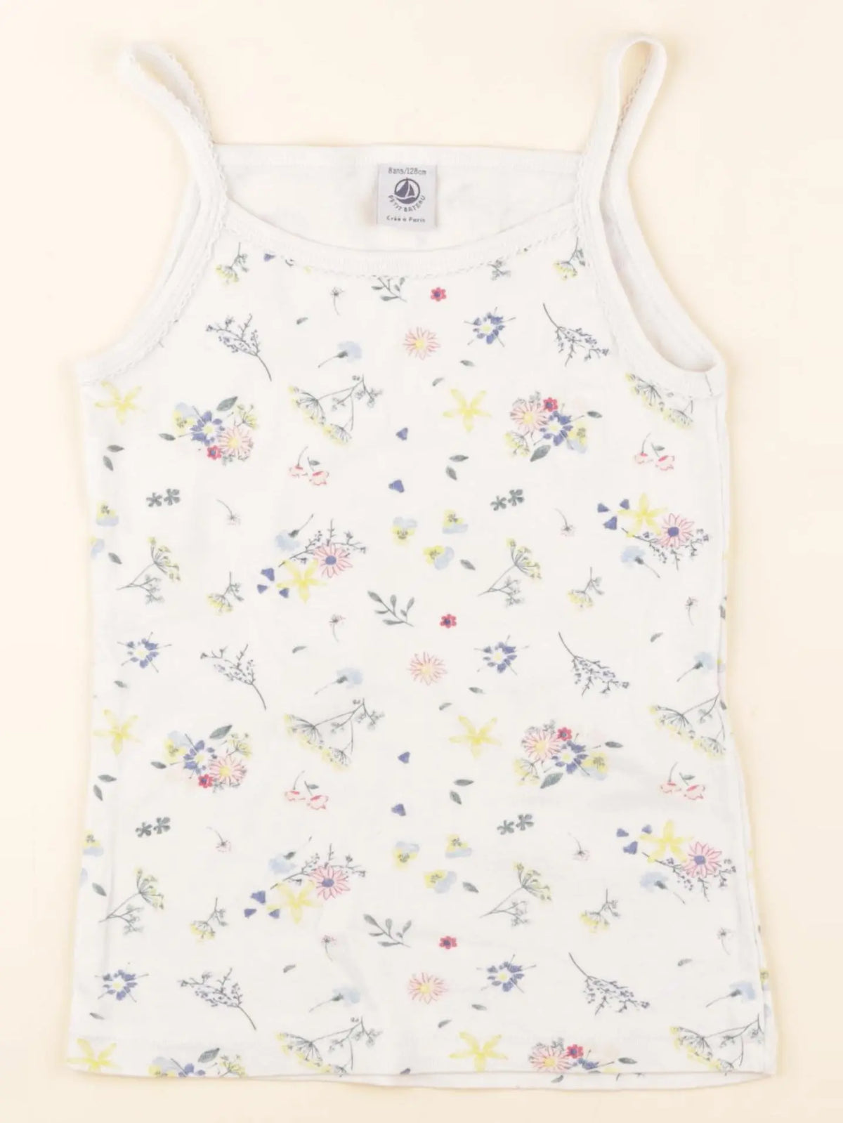 Petit Bateau - maillot de corps blanc - 8 ans