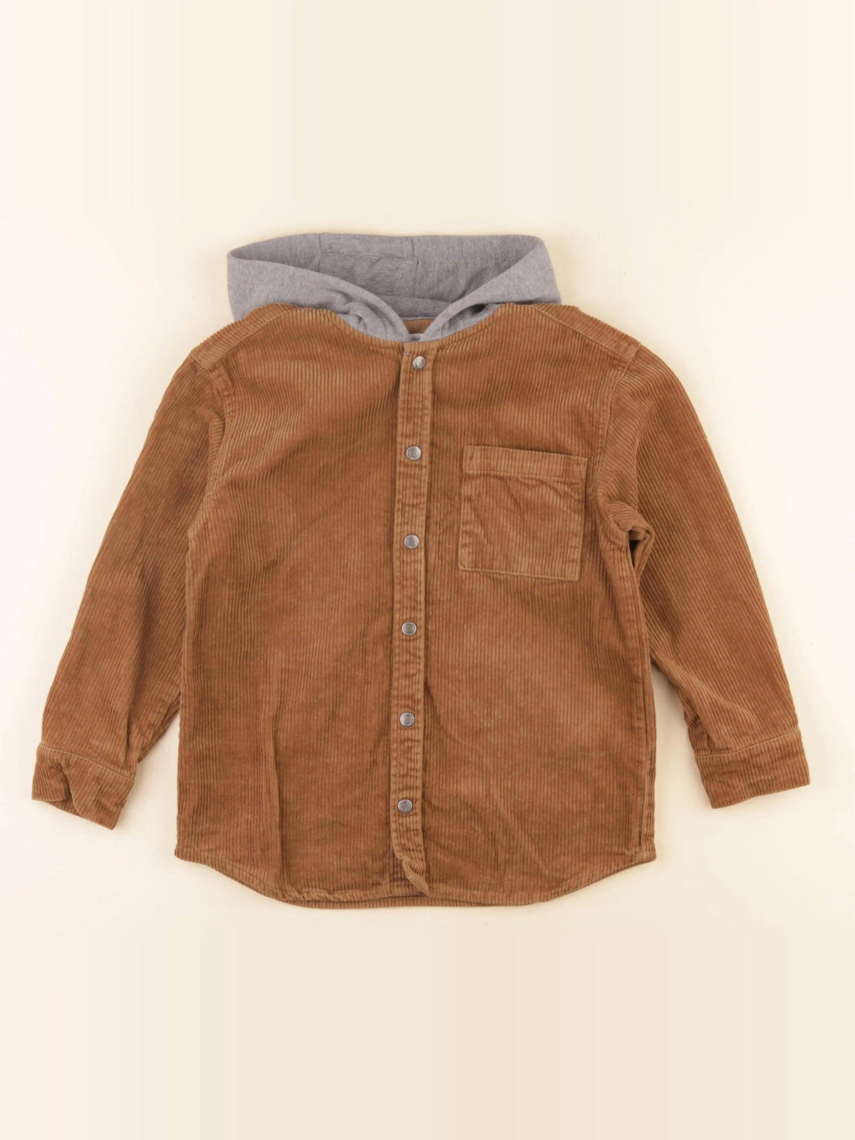 Vertbaudet - chemise marron - 8 ans