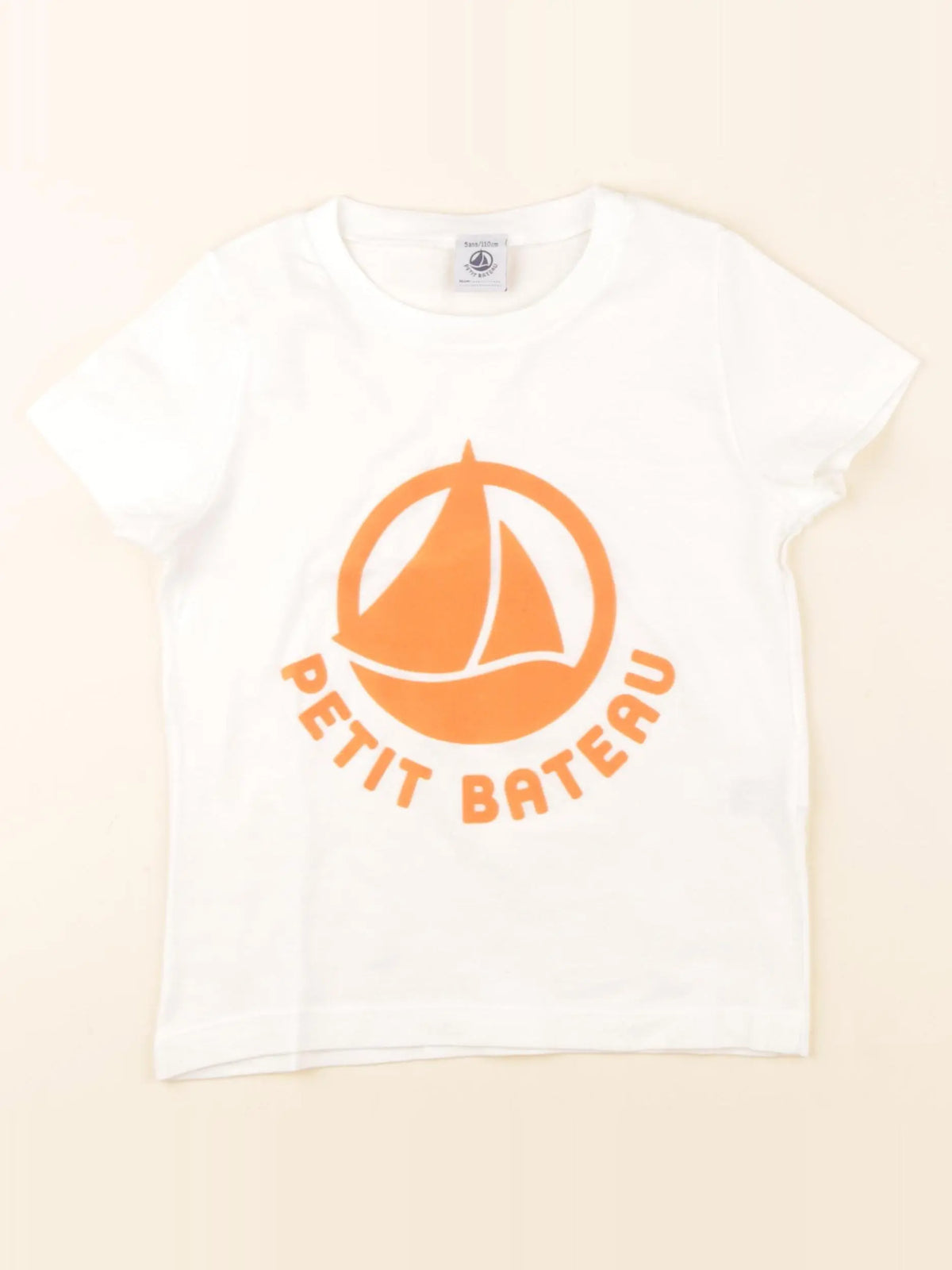 Petit Bateau - tee-shirt beige - 5 ans