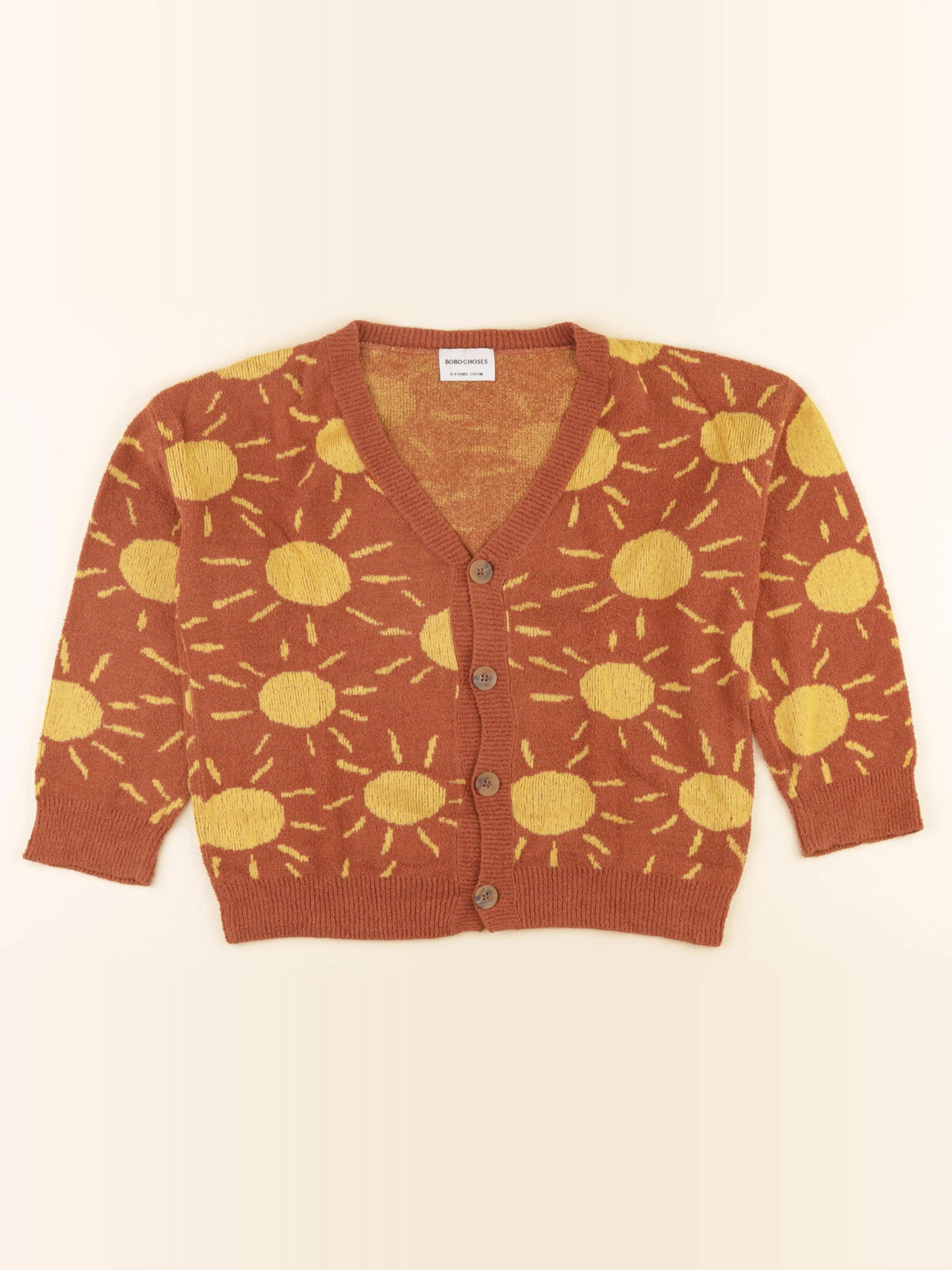 Bobo Choses - gilet marron - 8/9 ans