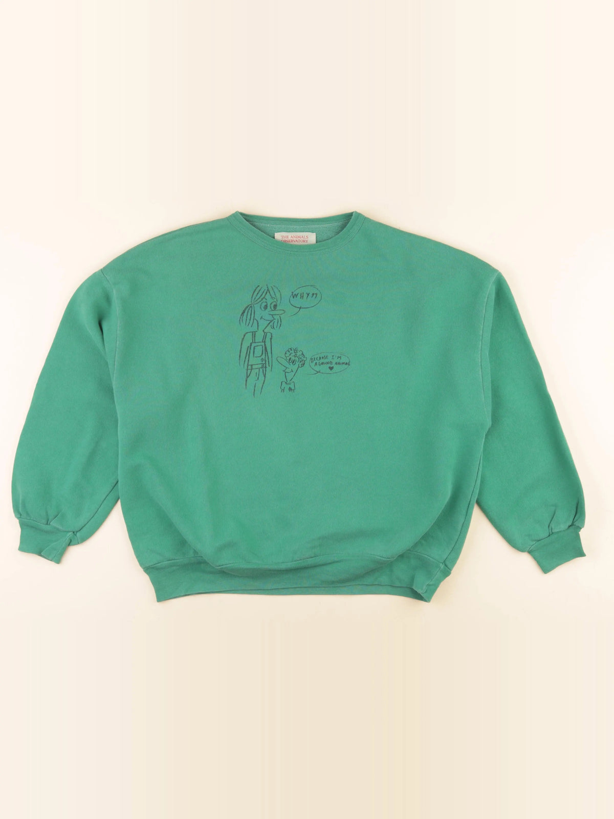 The animals observatory - sweat vert - 10 ans