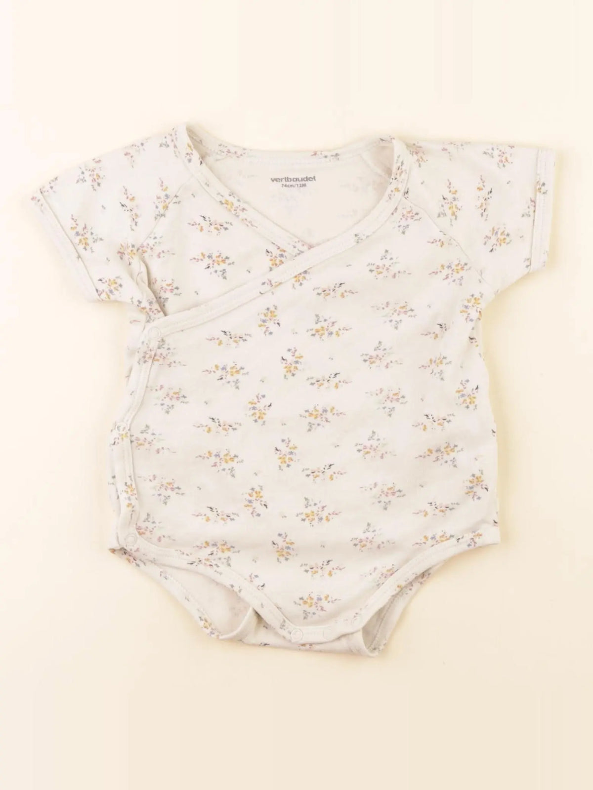 Vertbaudet - body beige - 12 mois