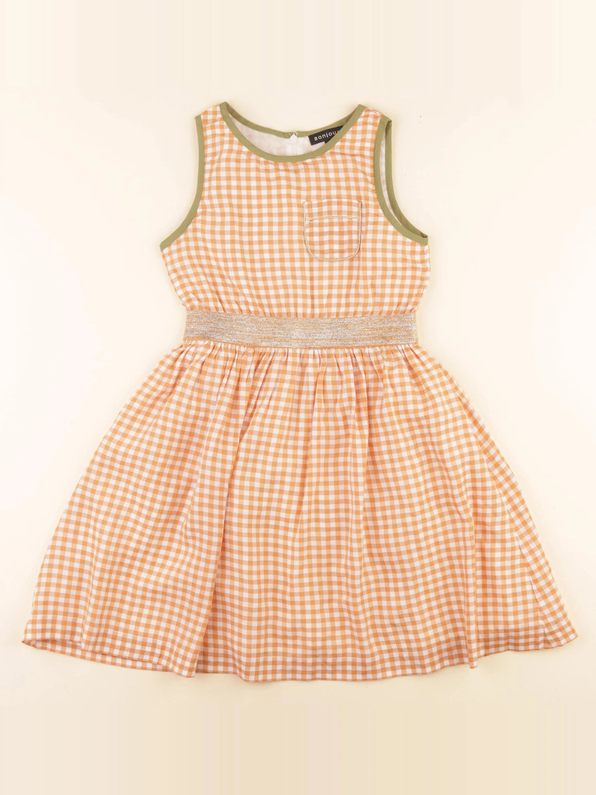 Bonjour - robe orange - 10 ans