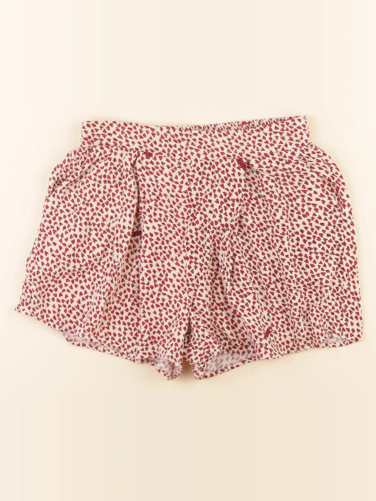 Zadig & Voltaire - short beige, rouge - 10 ans